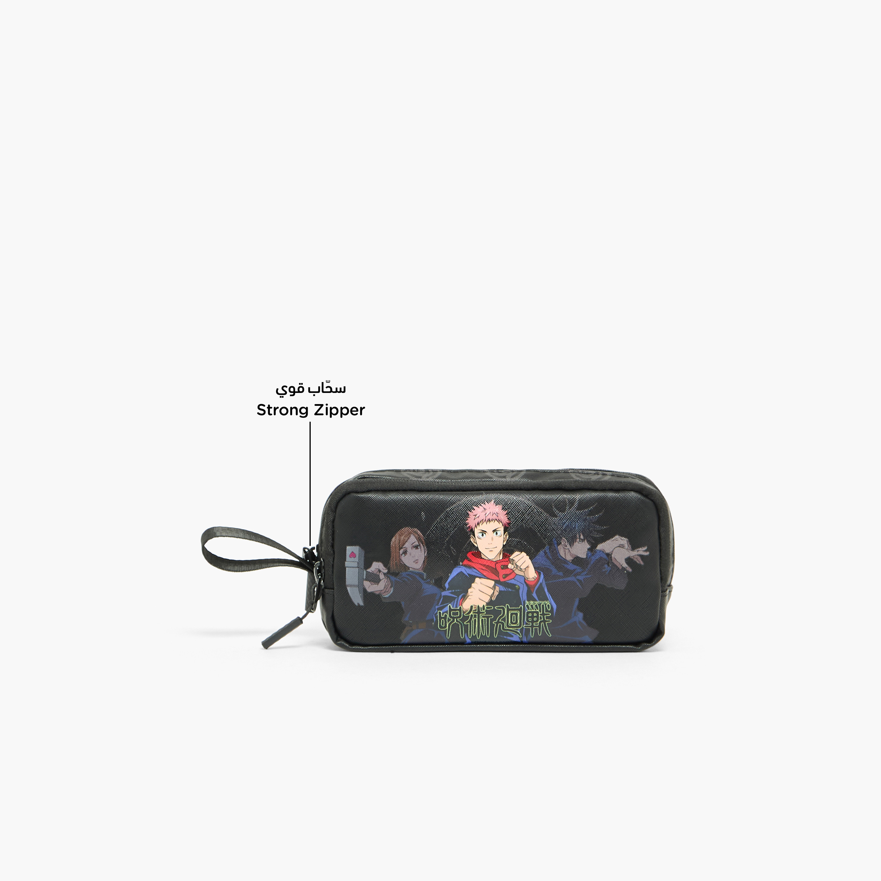 Hollywood Magic Jujutsu Kaisen Print Pencil Pouch with 2 Compartment-school-stationery-pencilcases-image-2