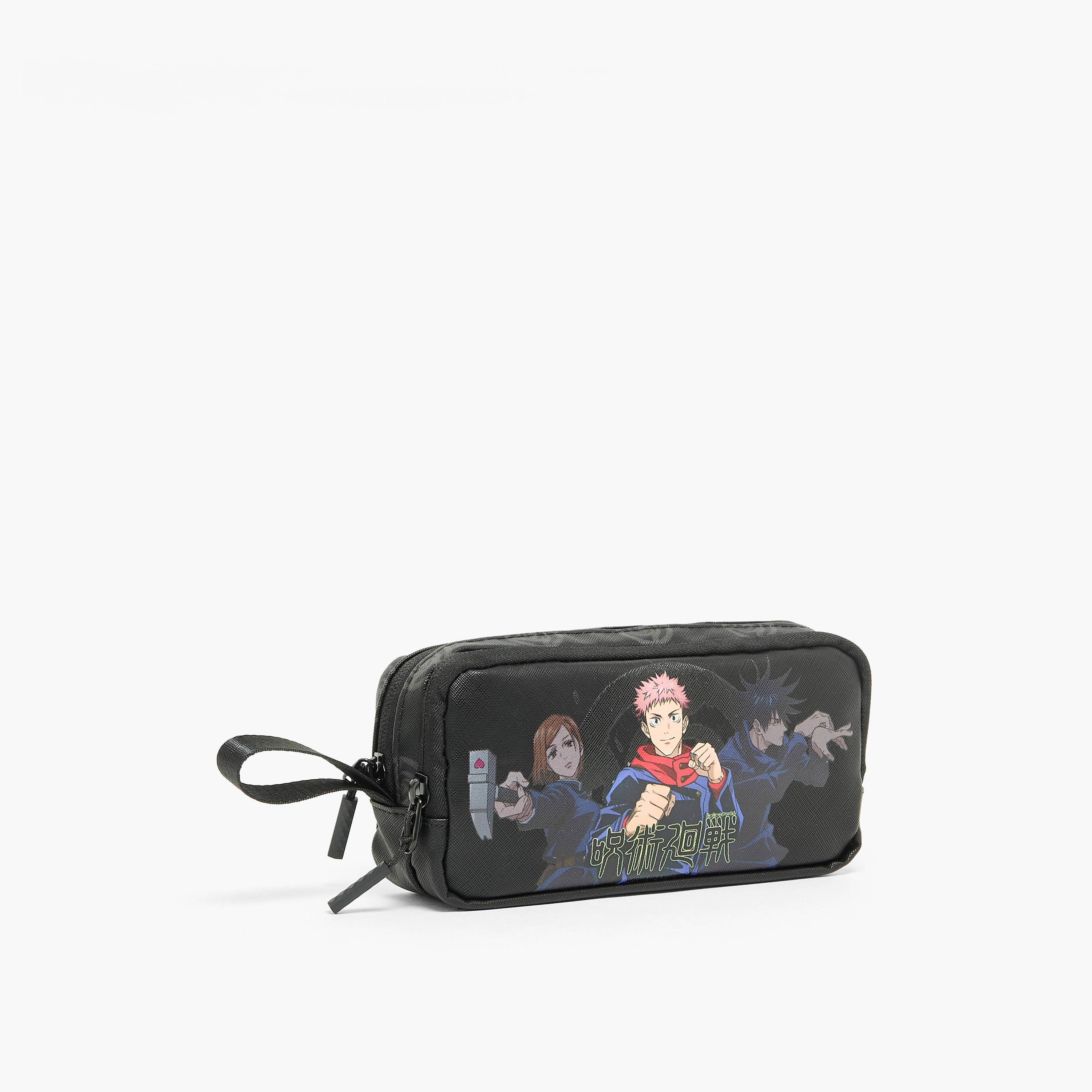Hollywood Magic Jujutsu Kaisen Print Pencil Pouch with 2 Compartment-school-stationery-pencilcases-image-3