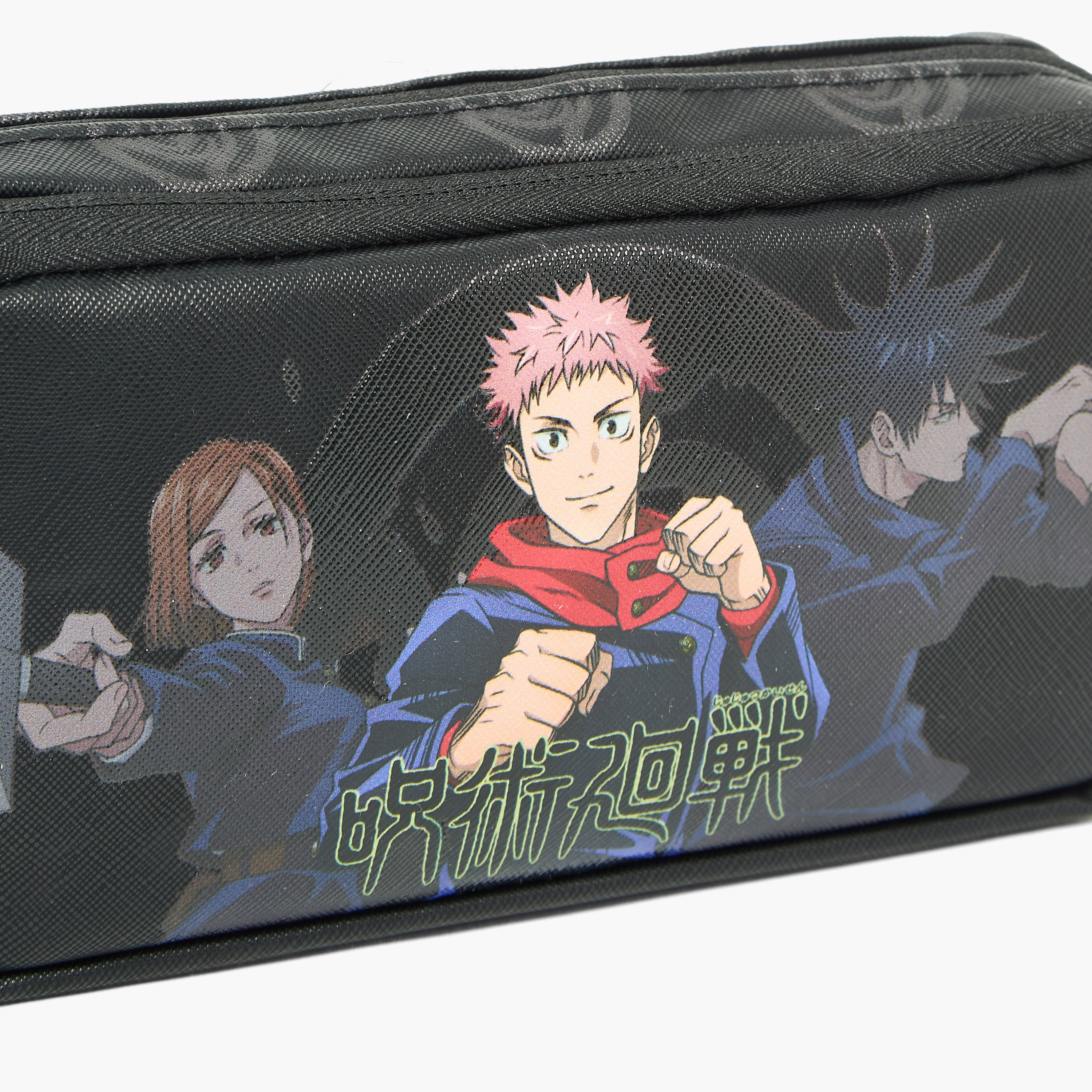 Hollywood Magic Jujutsu Kaisen Print Pencil Pouch with 2 Compartment-school-stationery-pencilcases-image-7