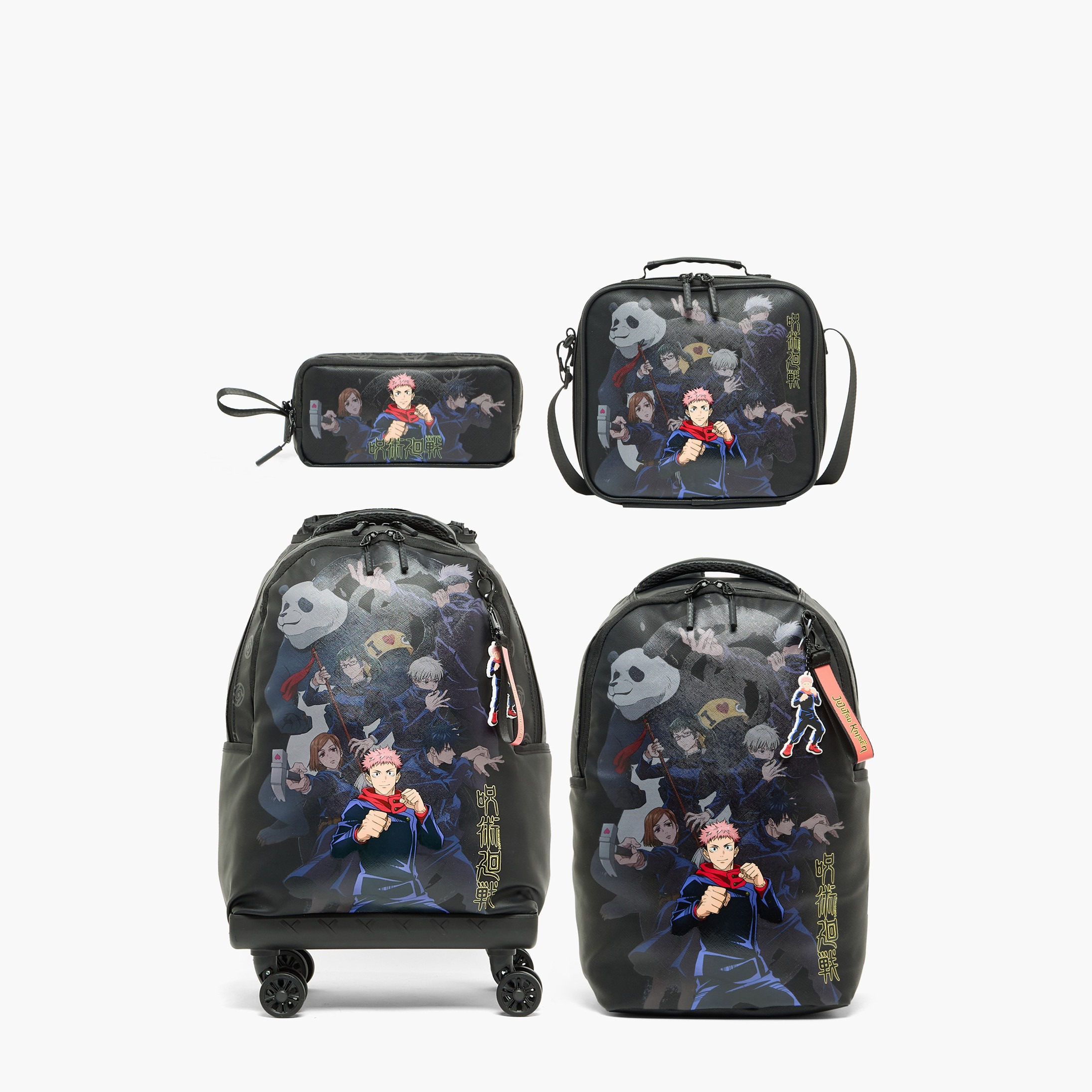 Hollywood Magic Jujutsu Kaisen Print Pencil Pouch with 2 Compartment-school-stationery-pencilcases-image-9