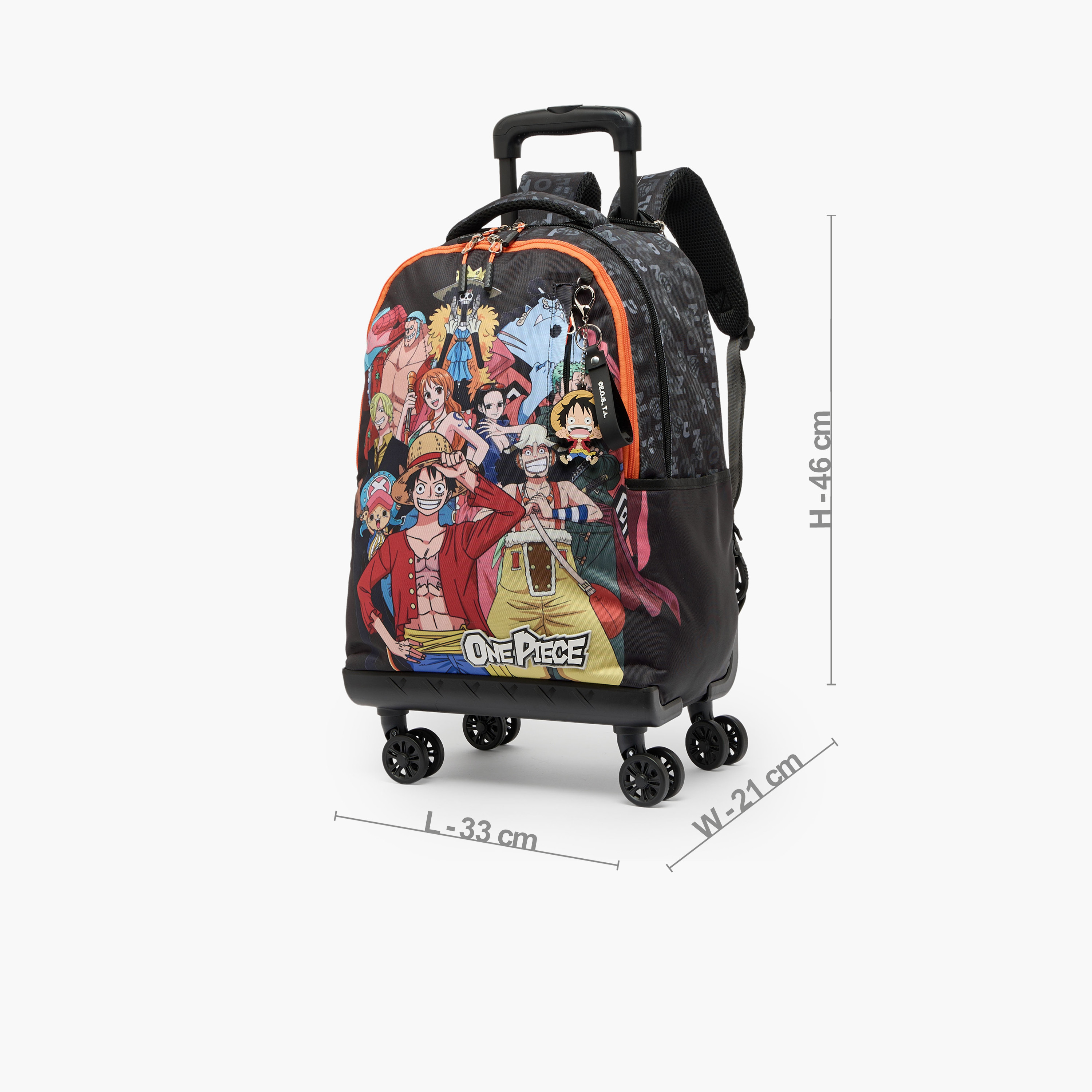شنطة ترولي بطبعات وبعجلات متينة للأولاد 8- 12 سنة من توي أنيميشن - 18 بوصة-school-bagsandbackpacks-trolleybags-image-7