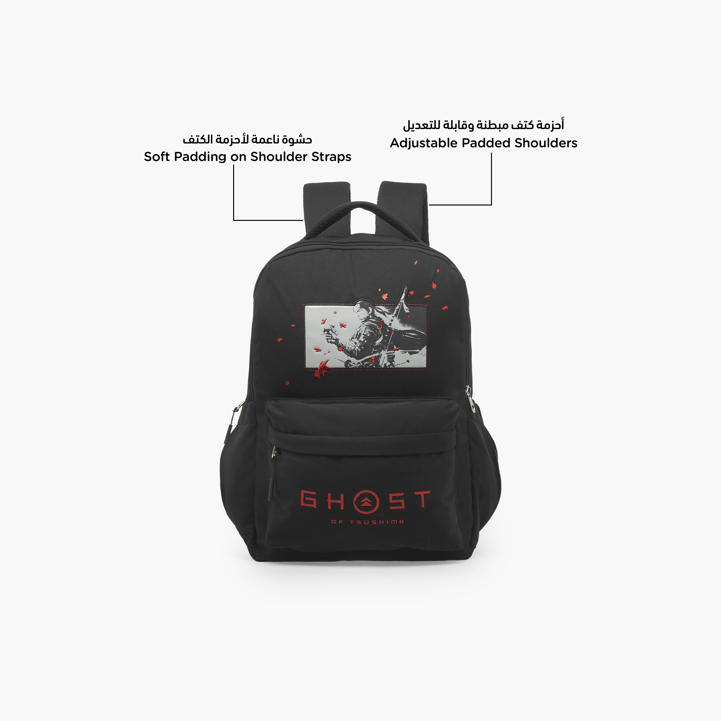 Hollywood Magic Ghost of Tsushima Backpack for Girls 8-12 Years with Padded Straps - 17 inches-school-bagsandbackpacks-backpacks-image-2