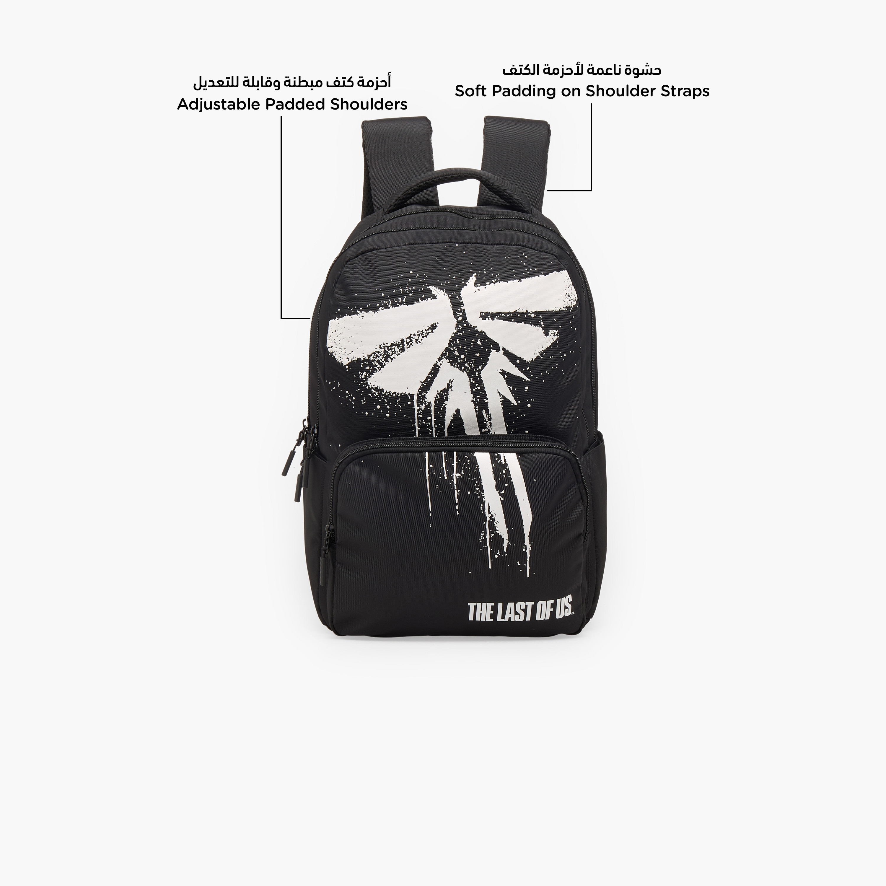شنطة ظهر بأحزمة مبطنة وطبعات للبنات بعمر 8-12 سنة - 18 بوصة-school-bagsandbackpacks-backpacks-image-2