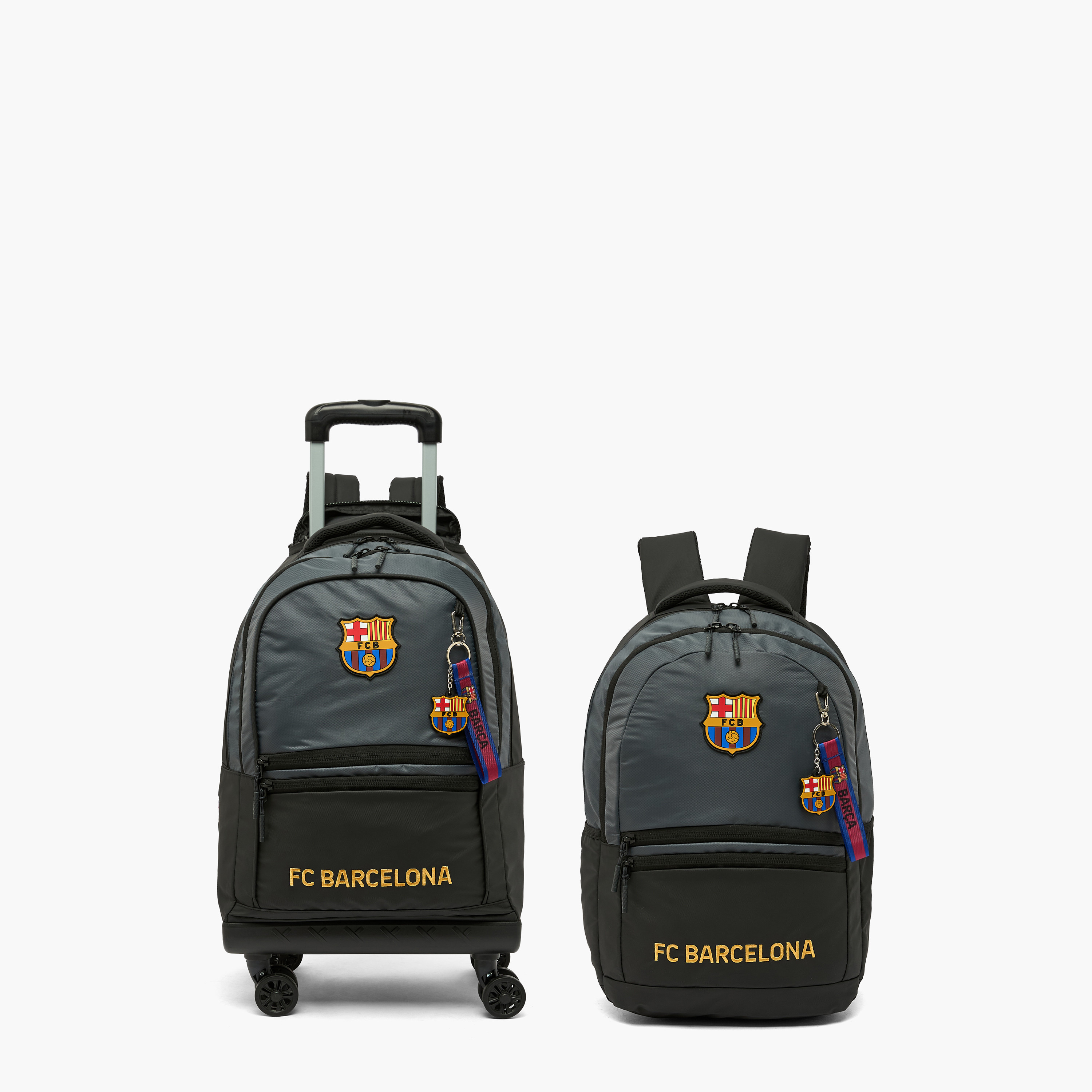 Hollywood Magic Barcelona Embroidery Trolley Bag for Boys 8-12 Years Retractable Handle - 16 inches-school-bagsandbackpacks-trolleybags-image-15