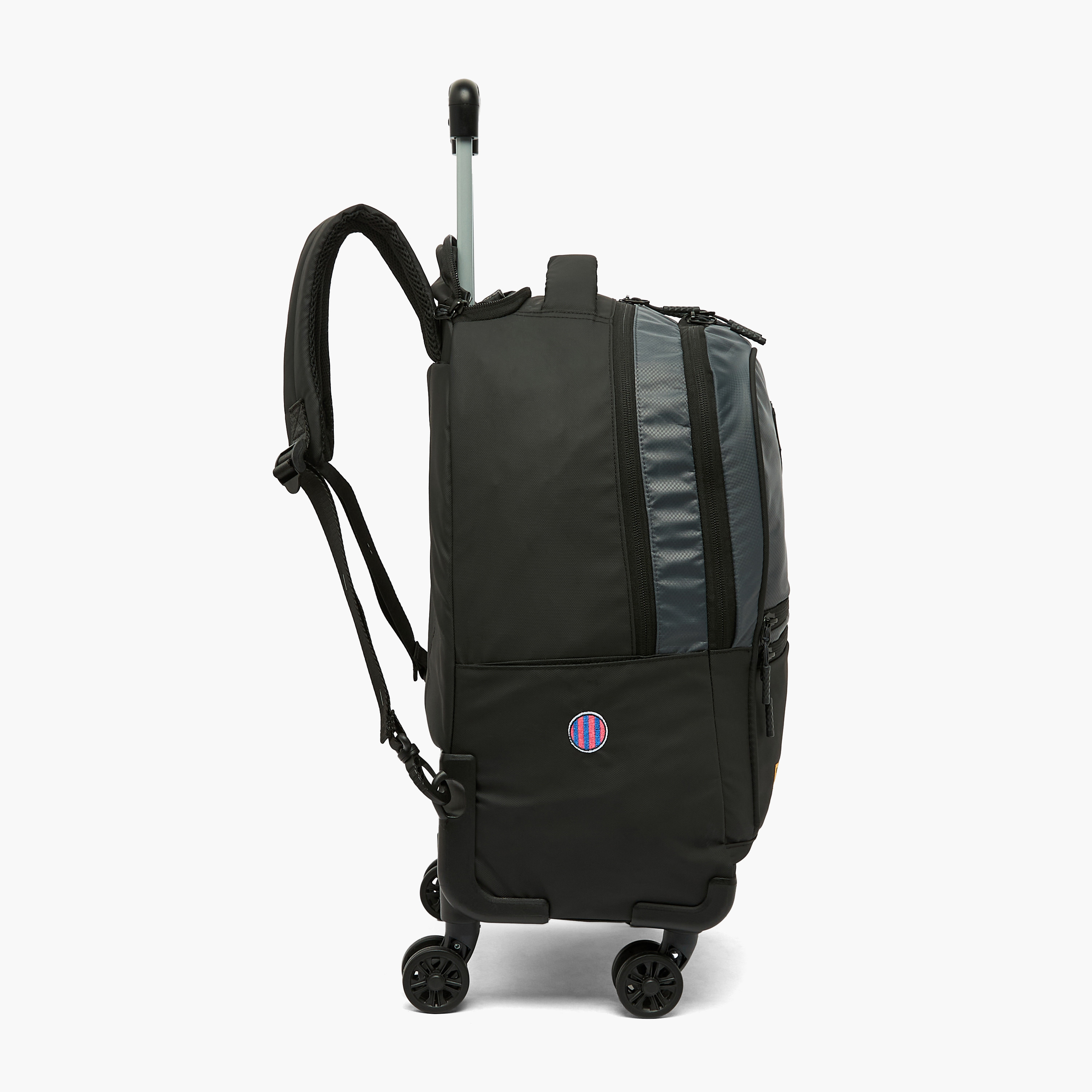 Hollywood Magic Barcelona Embroidery Trolley Bag for Boys 8-12 Years Retractable Handle - 16 inches-school-bagsandbackpacks-trolleybags-image-9