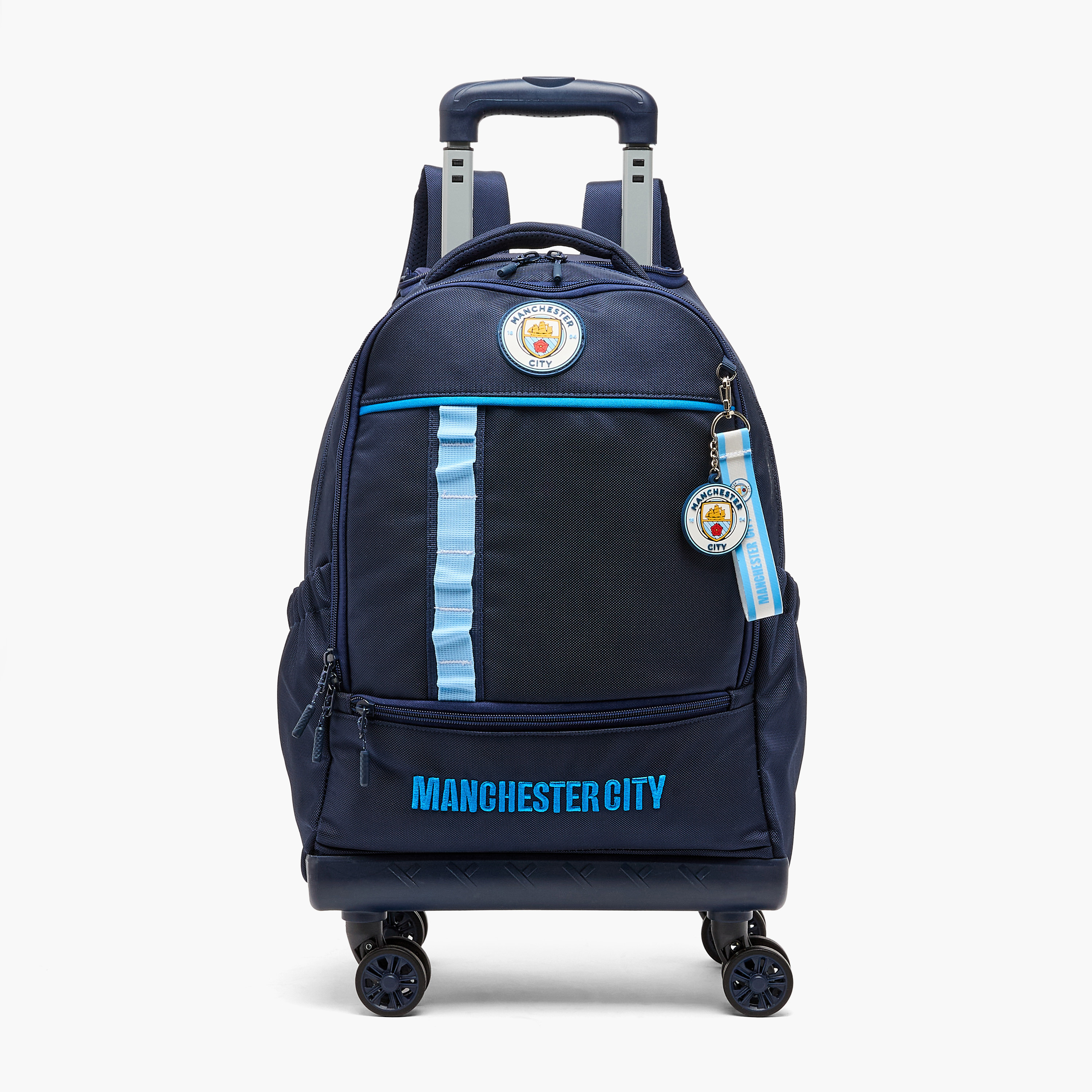 Manchester City Trolley Bag with Retractable Handle-school-bagsandbackpacks-trolleybags-image-2