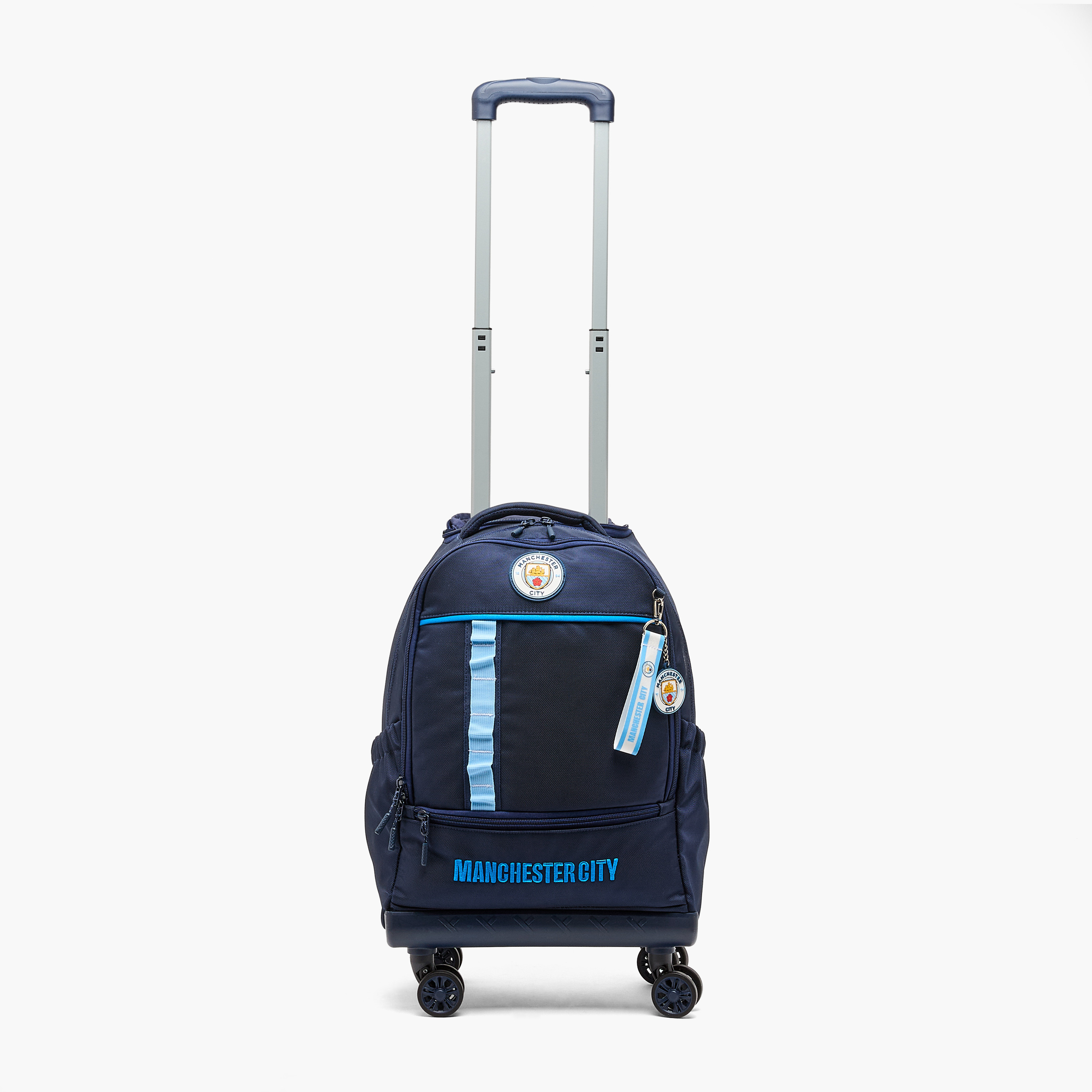 Manchester City Trolley Bag with Retractable Handle-school-bagsandbackpacks-trolleybags-image-4