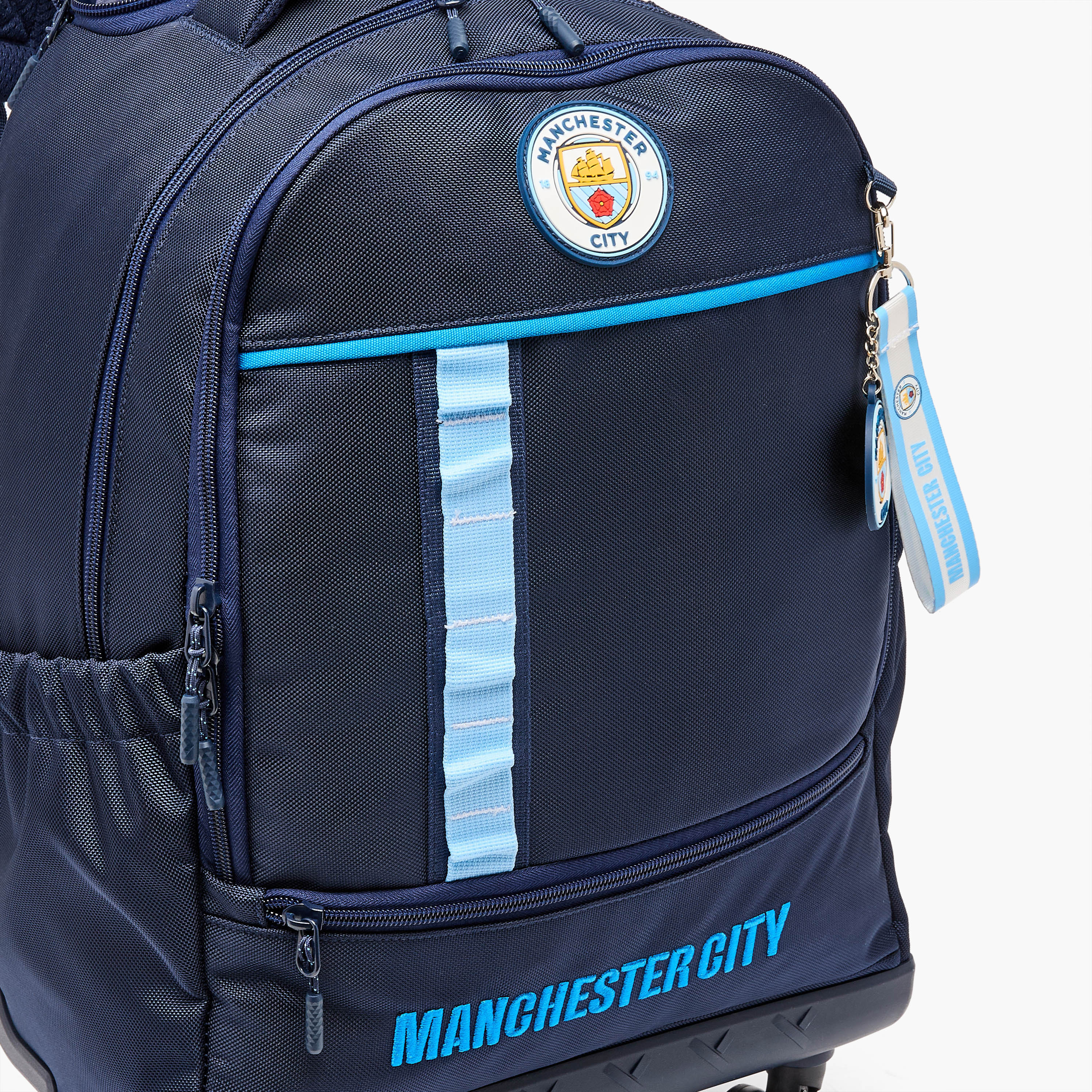 Manchester City Trolley Bag with Retractable Handle-school-bagsandbackpacks-trolleybags-image-5