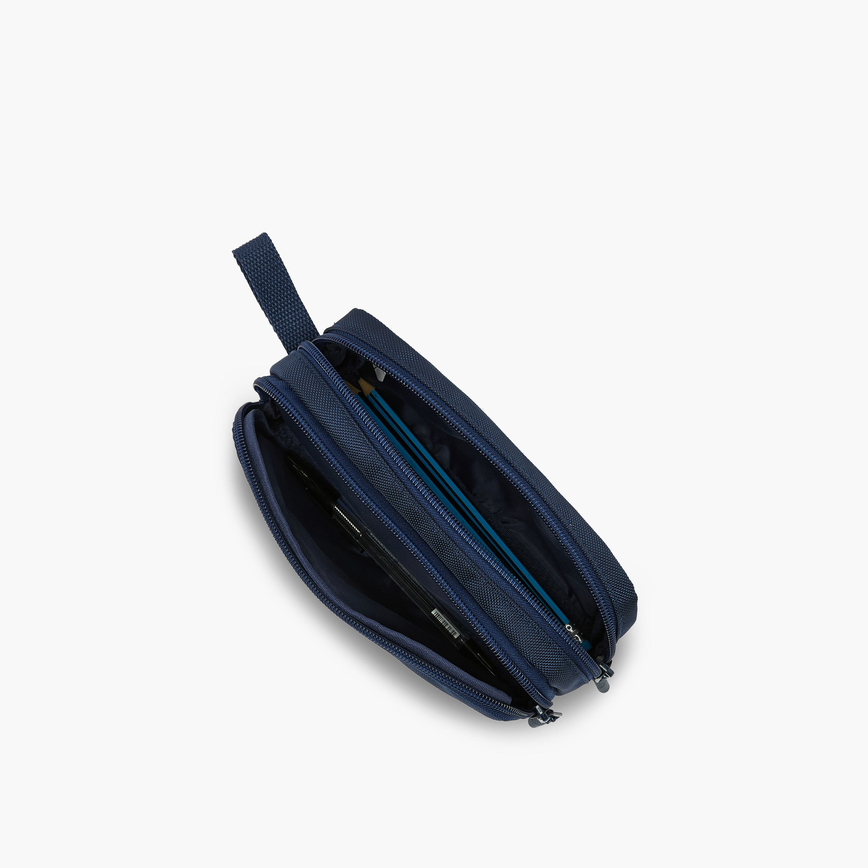 مقلمة بطبعة شعار مانشستر سيتي بقسمين من هوليوود ماجيك-school-stationery-pencilcases-image-8