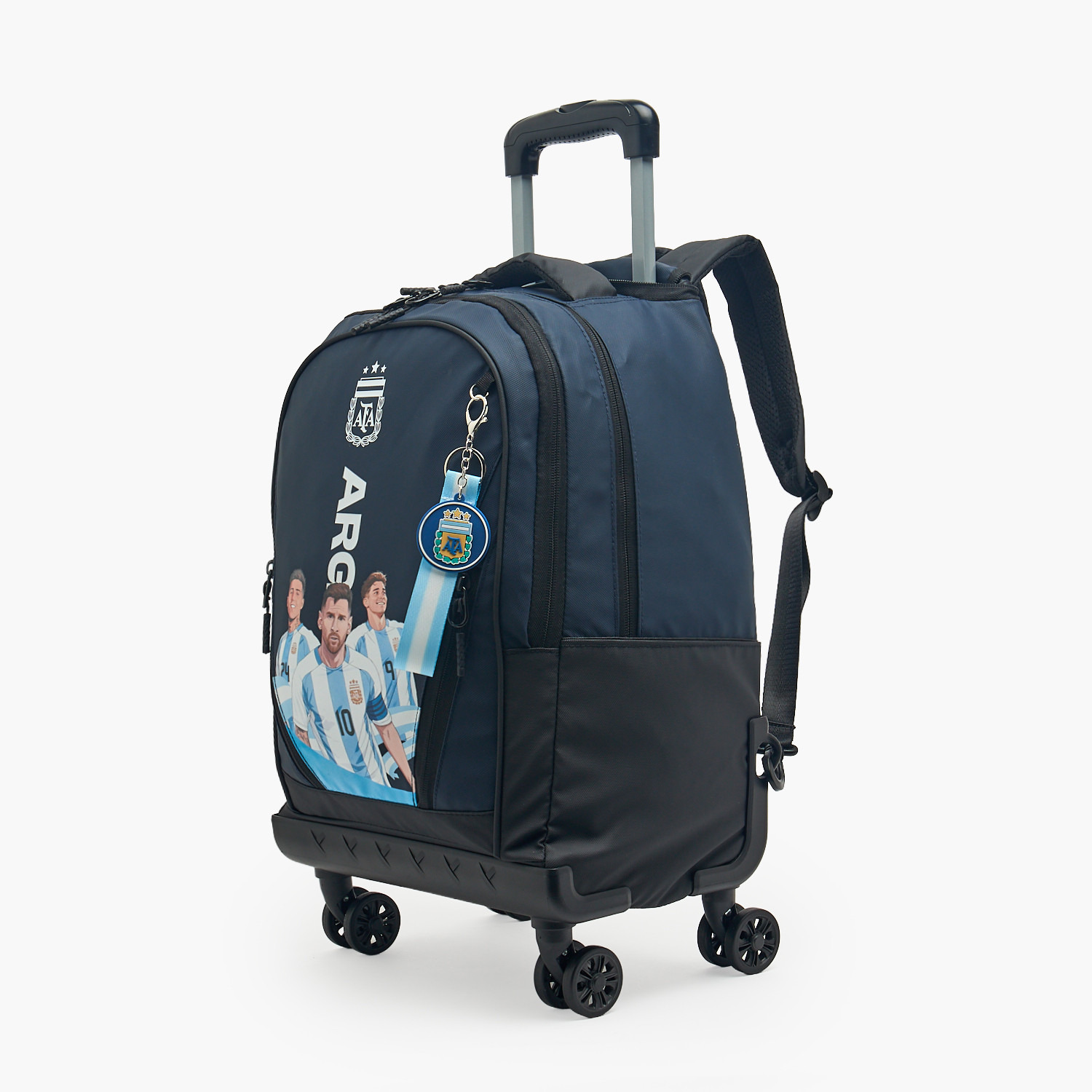 شنطة ترولي كرة قدم باريس سان جيرمان الأرجنتيني للأولاد من 8-13 سنة مع قسم لابتوب-school-bagsandbackpacks-trolleybags-image-7
