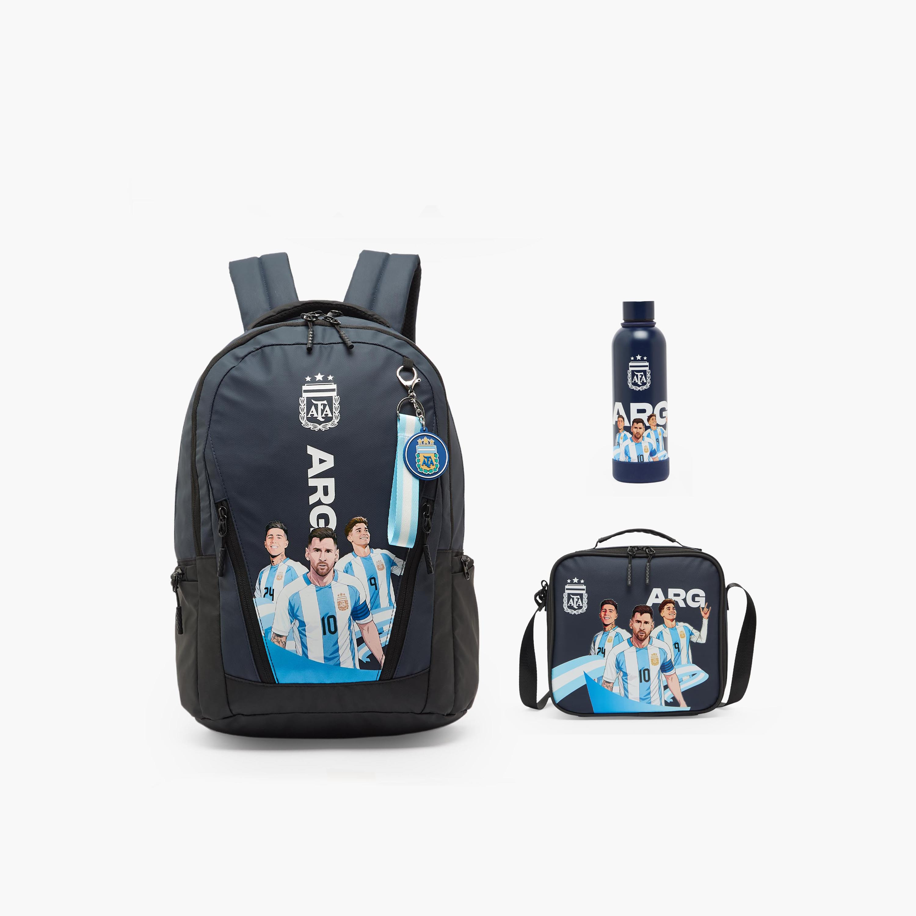 Paris Saint-Germain Argentina Print Backpack for Boys 8-12 Years with Padded Straps - 18 inches-school-bagsandbackpacks-backpacks-image-11