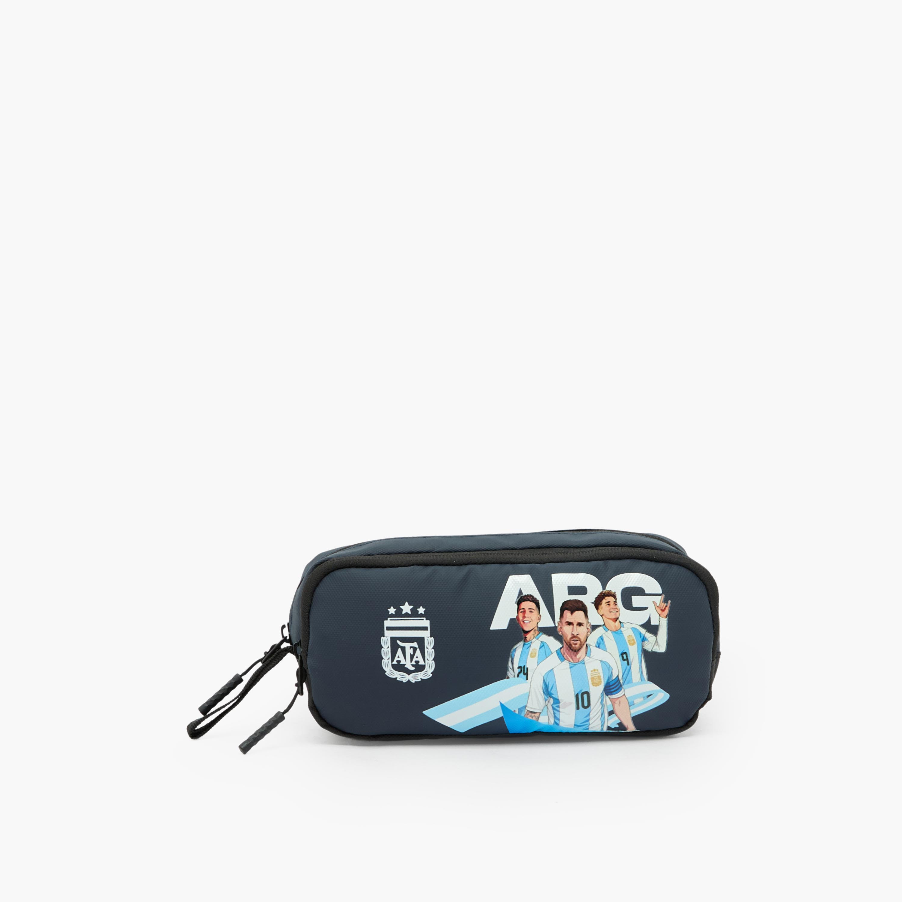 Hollywood Magic Argentina Football Team Print Pencil Pouch with 2 Compartments-school-stationery-pencilcases-image-1