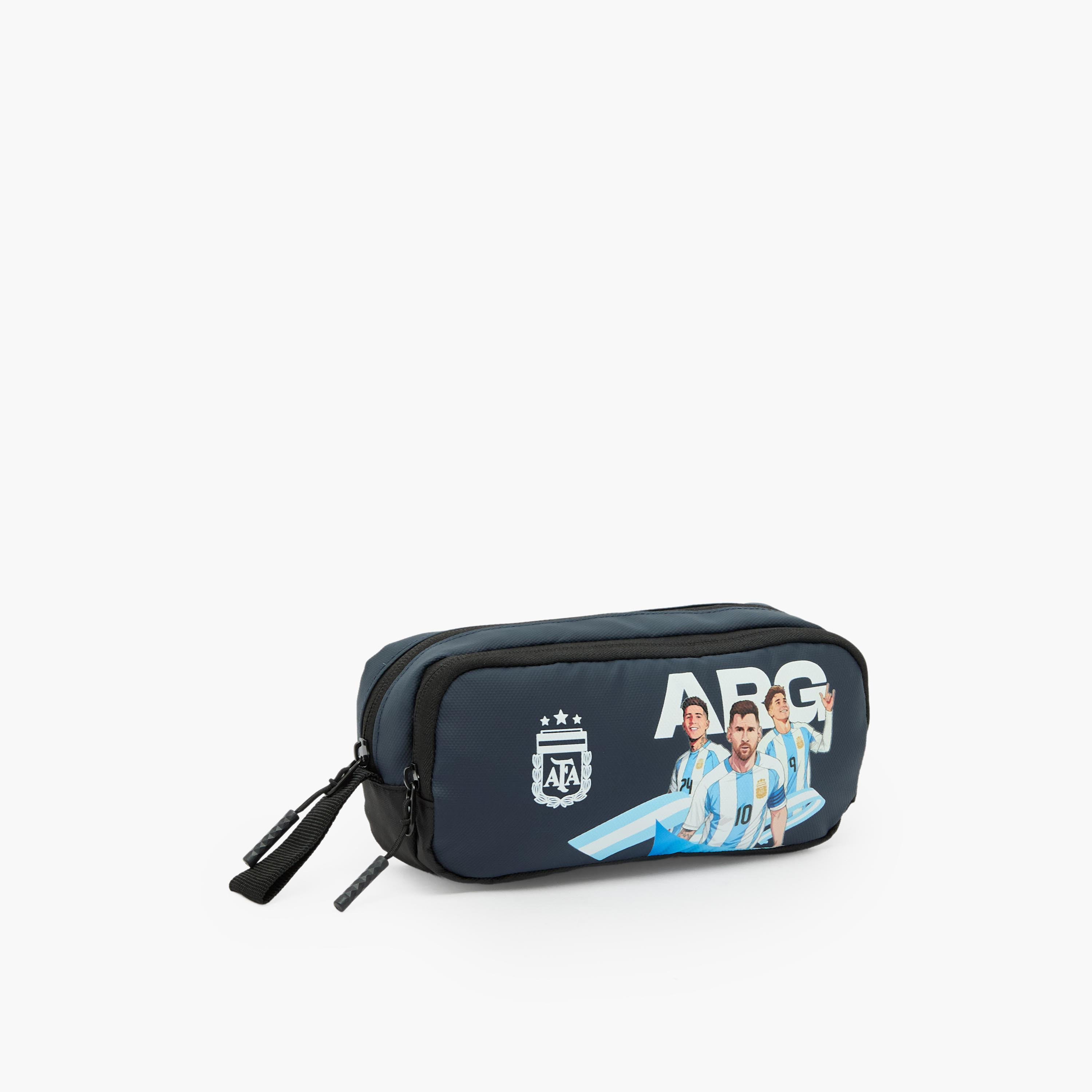 Hollywood Magic Argentina Football Team Print Pencil Pouch with 2 Compartments-school-stationery-pencilcases-image-3