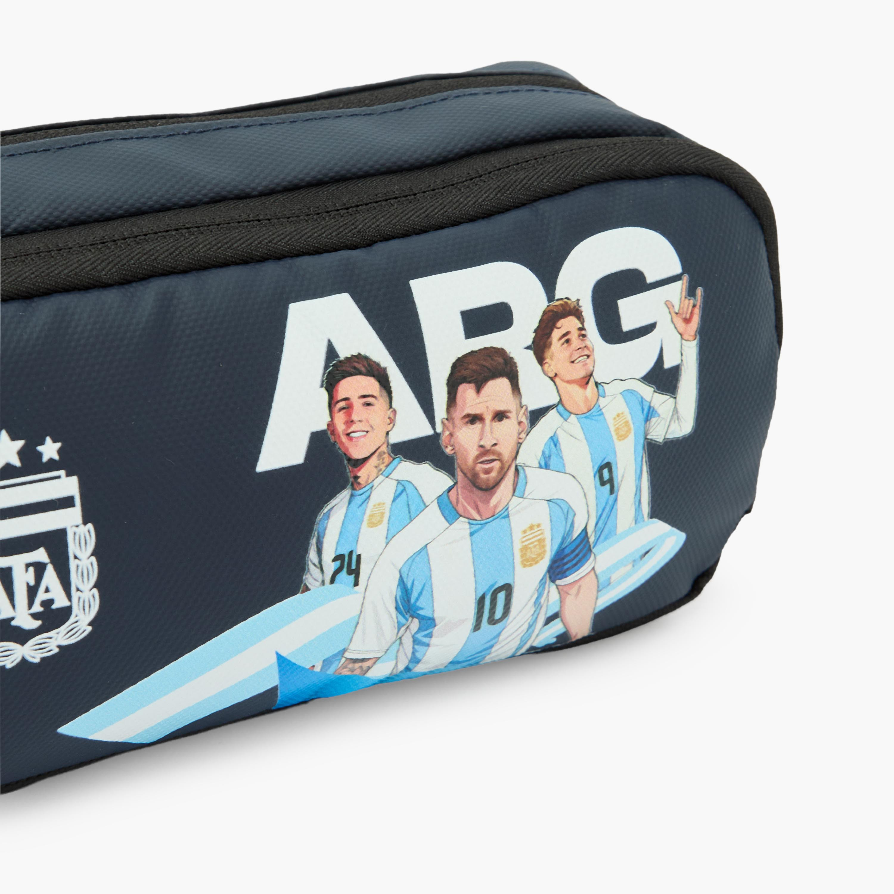 Hollywood Magic Argentina Football Team Print Pencil Pouch with 2 Compartments-school-stationery-pencilcases-image-7