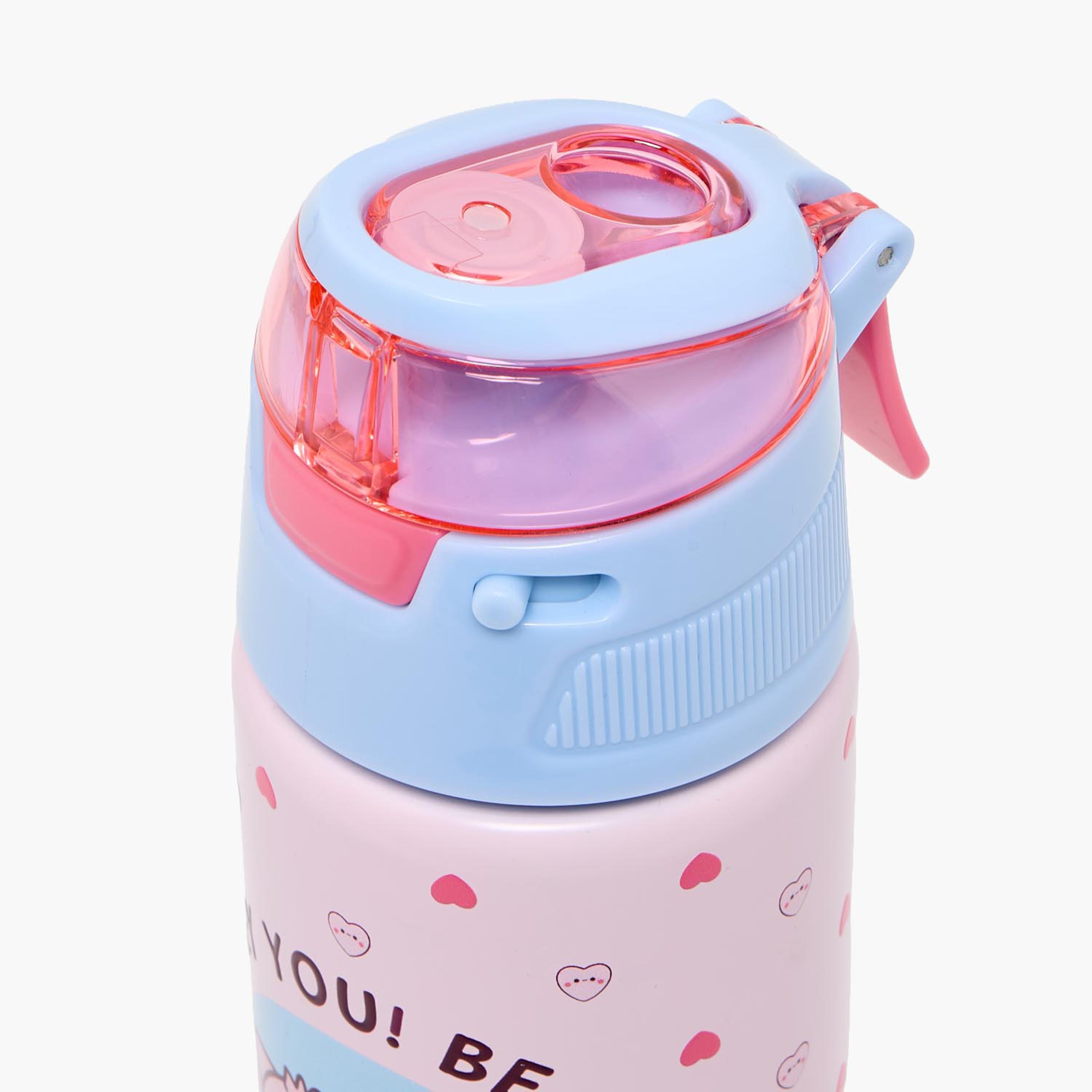 Pembe Printed Stainless Steel Water Bottle with Spout and Handle- 500ml-school-waterbottles-image-4