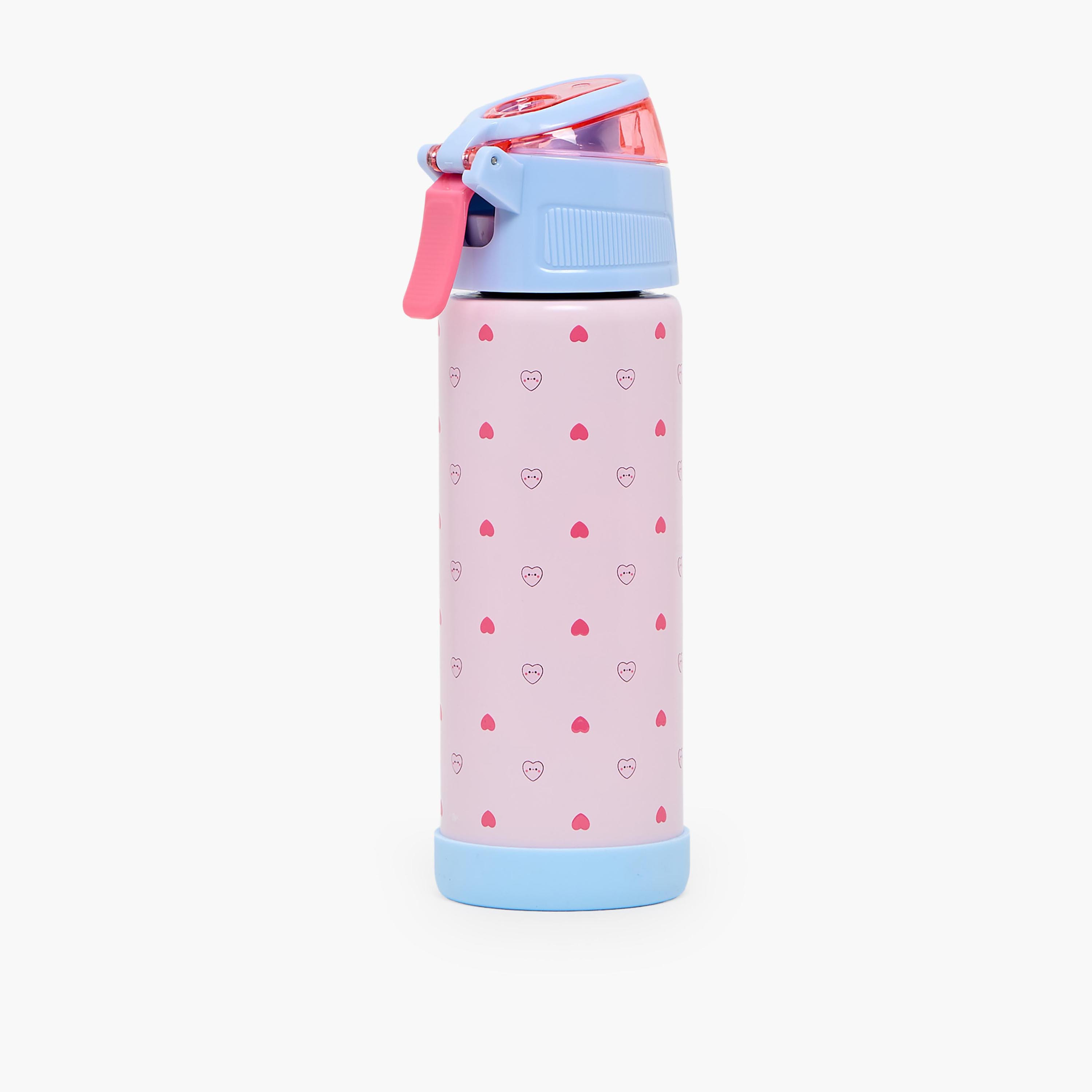 Pembe Printed Stainless Steel Water Bottle with Spout and Handle- 500ml-school-waterbottles-image-9