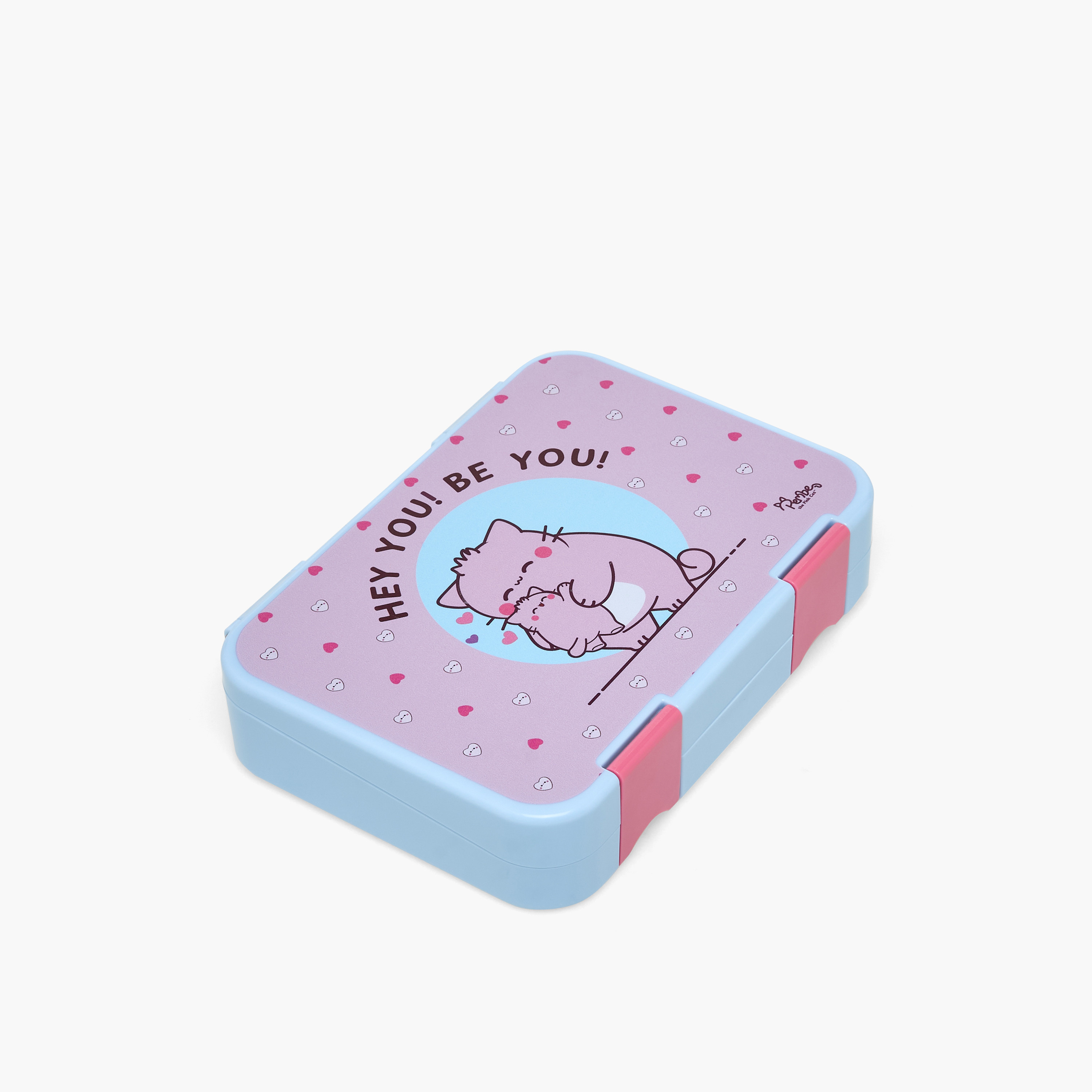 صندوق غداء بينتو بطبعات وبغطاء بمشبك إغلاق من بيمبي-school-lunchessentials-lunchboxes-image-1