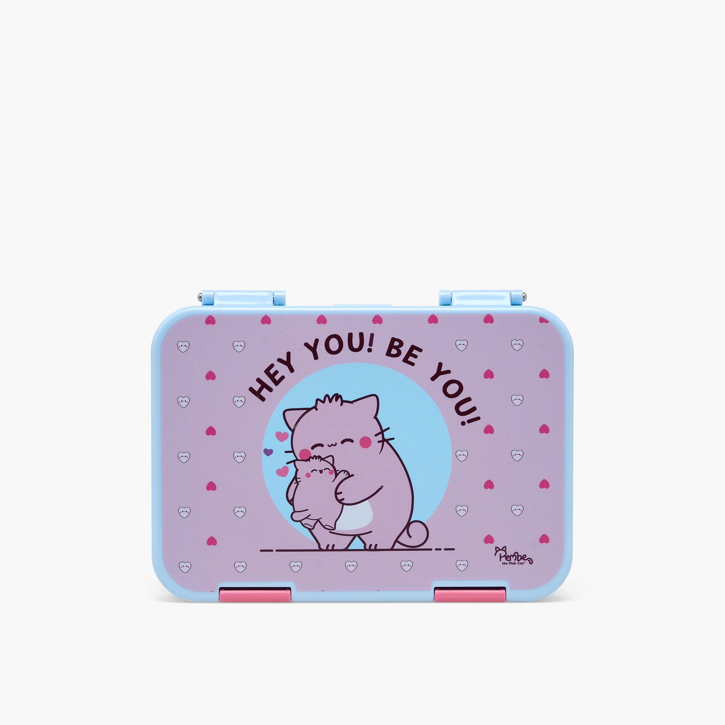 صندوق غداء بينتو بطبعات وبغطاء بمشبك إغلاق من بيمبي-school-lunchessentials-lunchboxes-image-4