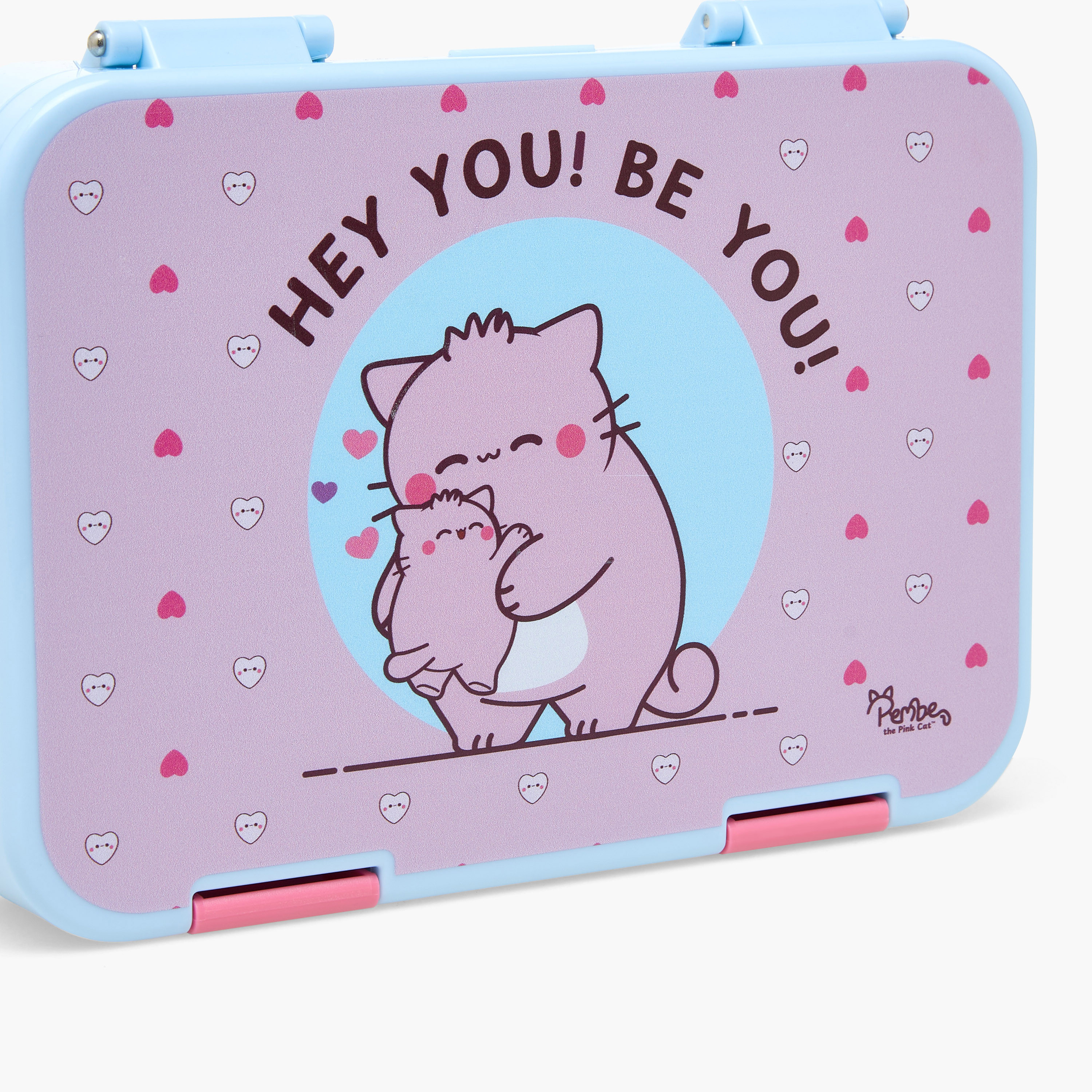 صندوق غداء بينتو بطبعات وبغطاء بمشبك إغلاق من بيمبي-school-lunchessentials-lunchboxes-image-5