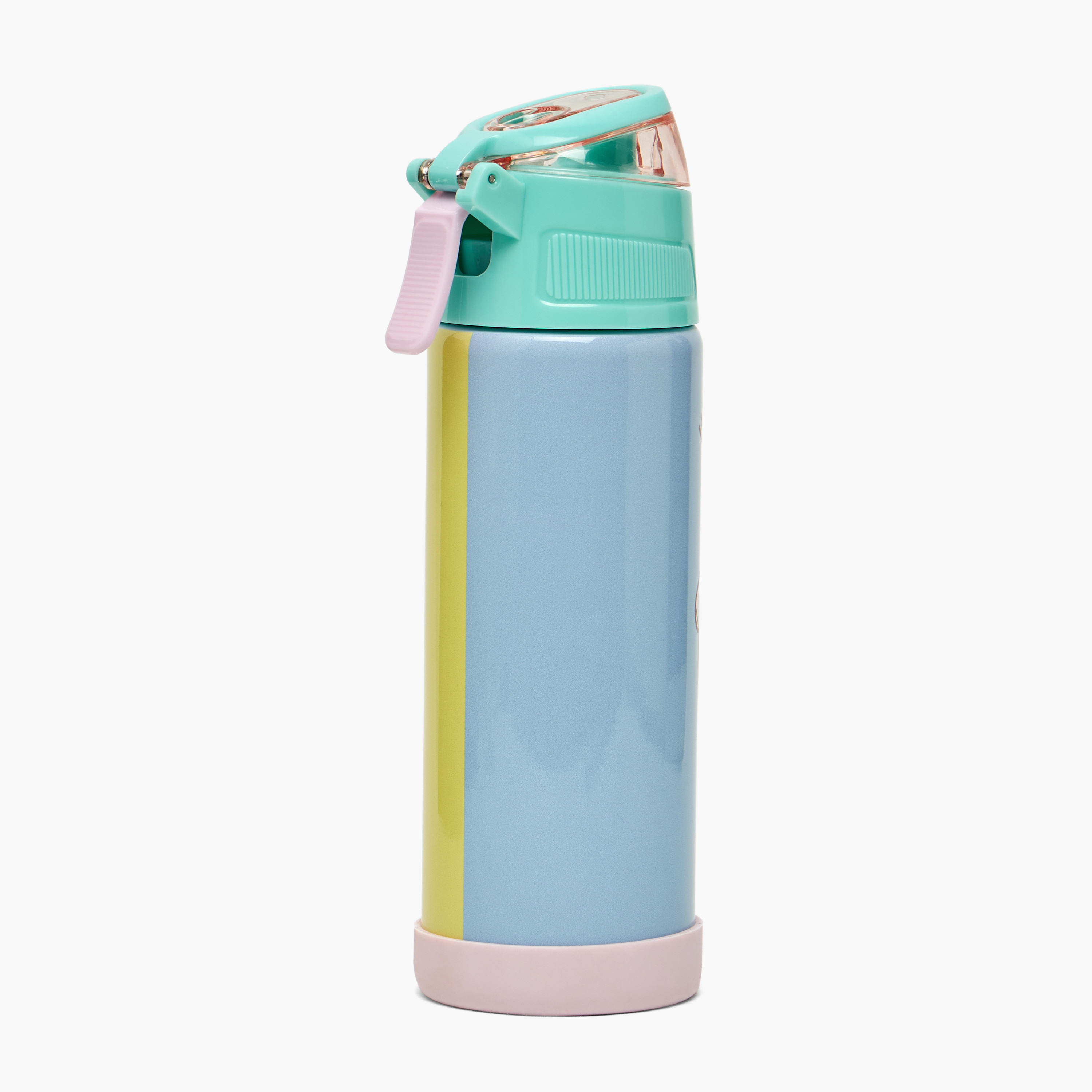 Pembe Cat Print Stainless Steel Water Bottle with Spout and Flip Lid-school-waterbottles-image-3