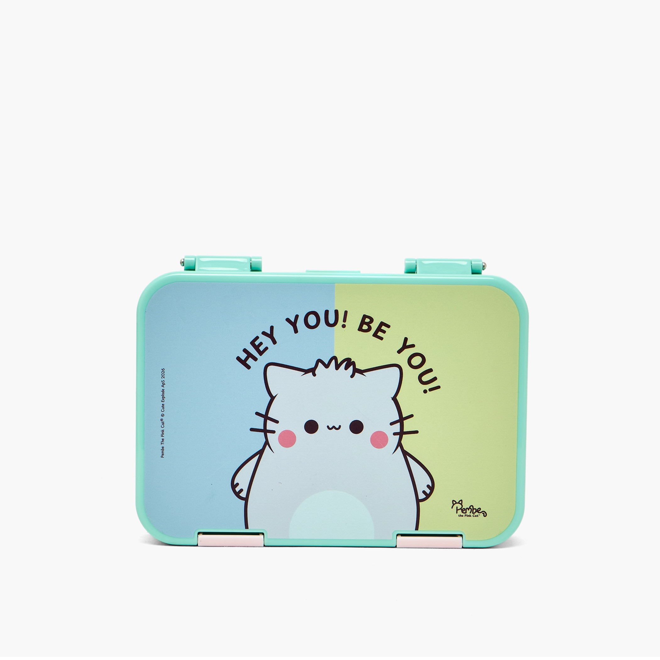 Pembe Cat Print Bento Lunch Box for Girls with Clip Lock Lid-school-lunchessentials-lunchboxes-image-4