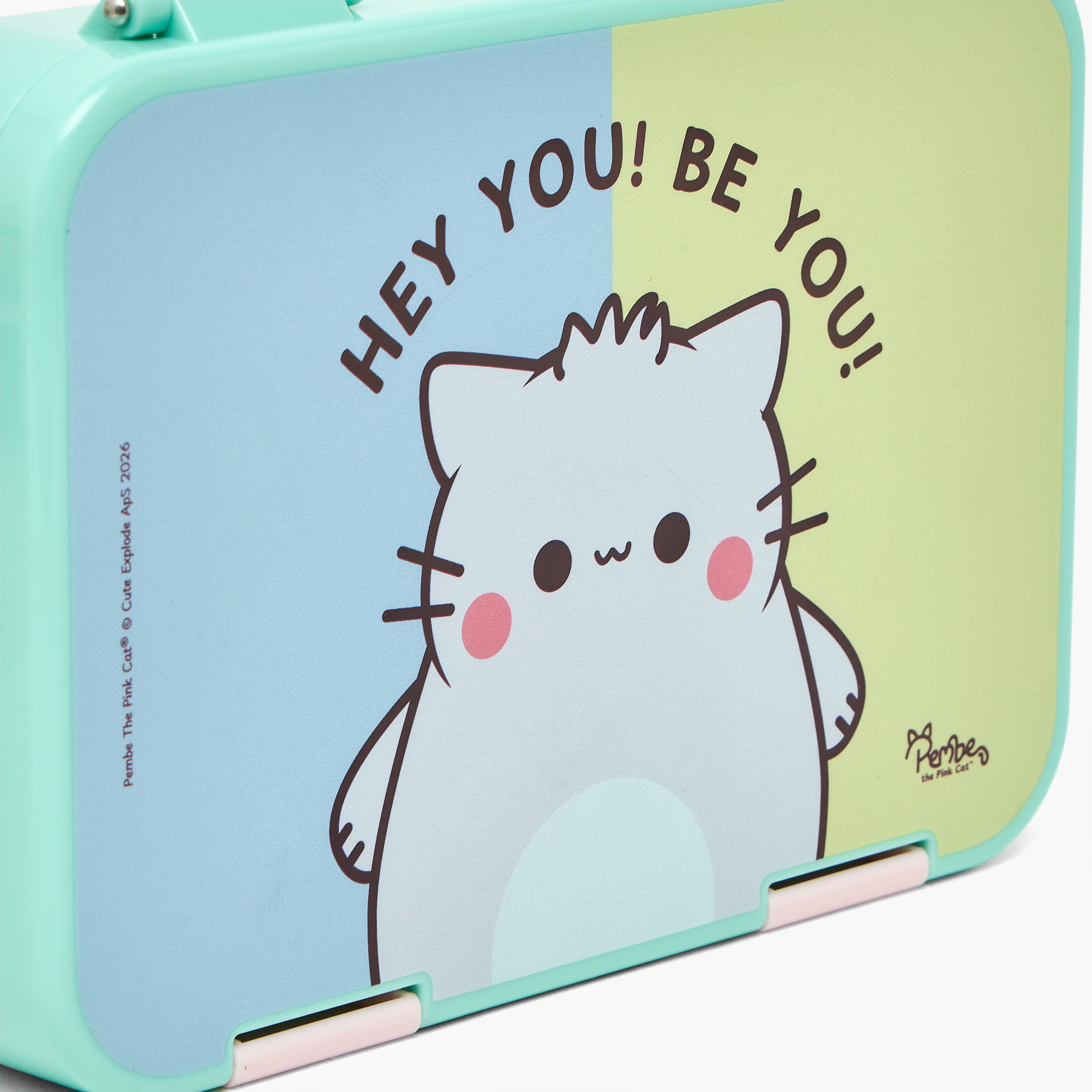Pembe Cat Print Bento Lunch Box for Girls with Clip Lock Lid-school-lunchessentials-lunchboxes-image-5
