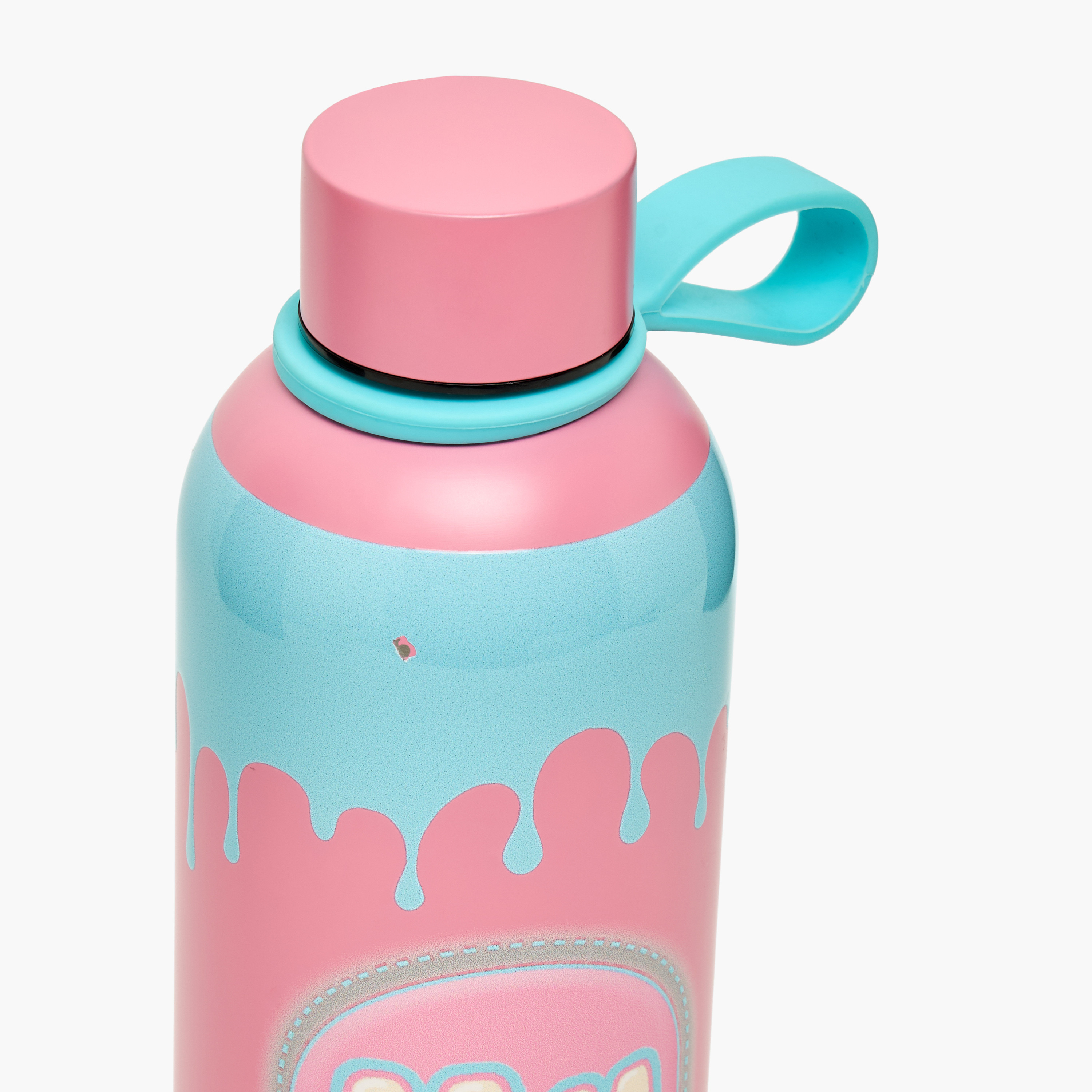 Milk Candy Drip Print Stainless Steel Water Bottle with Loop Handle-school-waterbottles-image-4