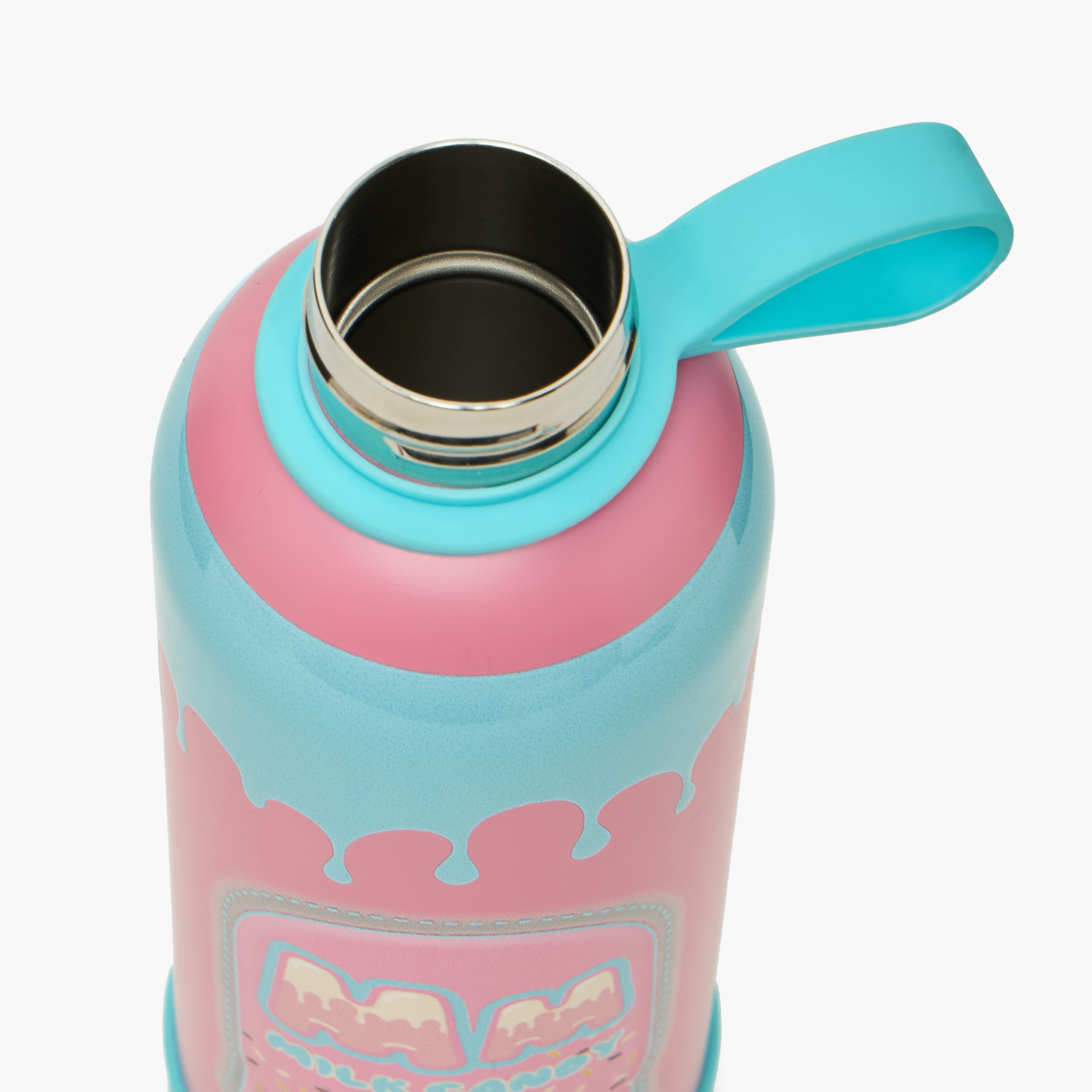Milk Candy Drip Print Stainless Steel Water Bottle with Loop Handle-school-waterbottles-image-5