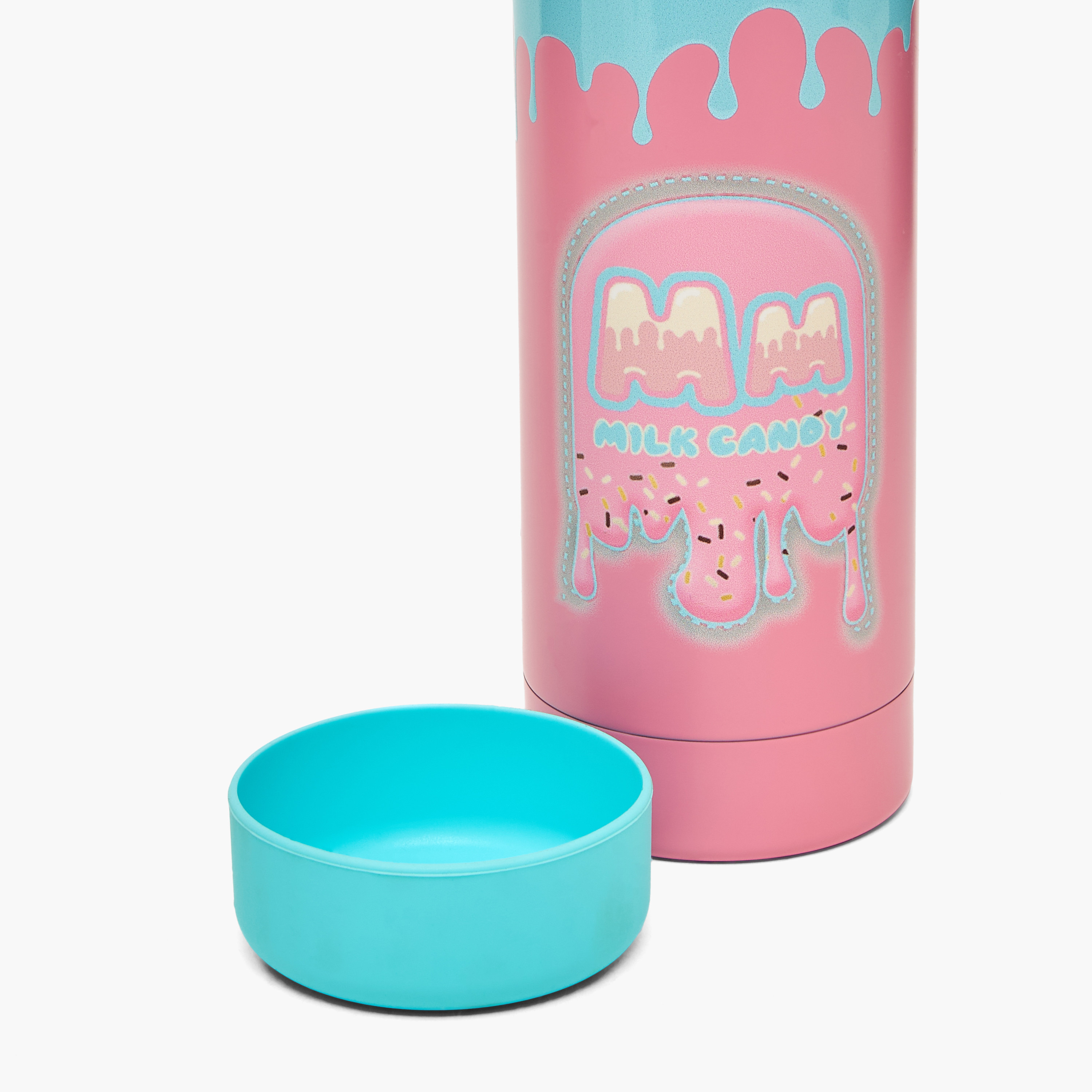 Milk Candy Drip Print Stainless Steel Water Bottle with Loop Handle-school-waterbottles-image-7