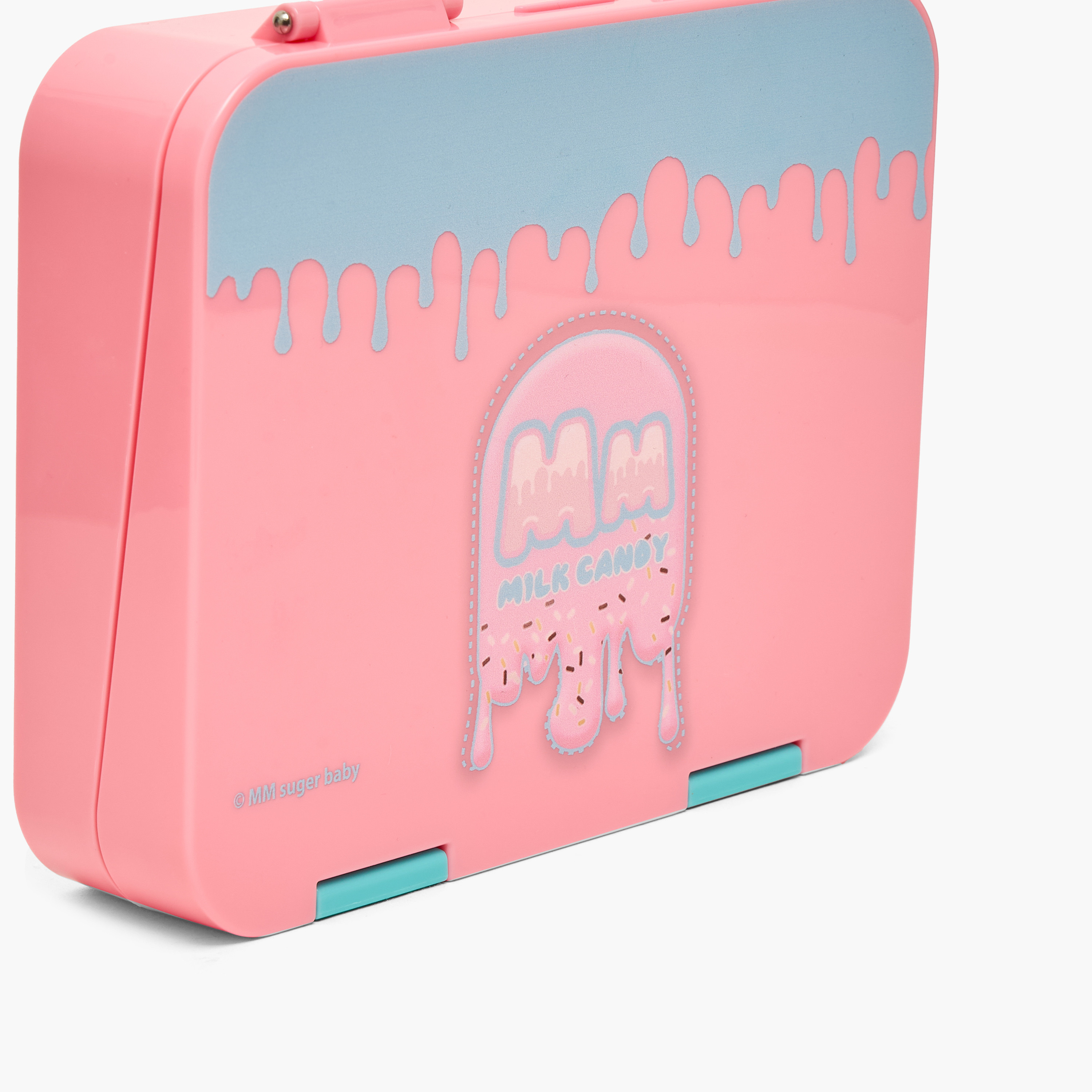 علبة طعام بنتو بطبعة حليب وقطع حلوى للبنات مع إغلاق بمشبك-school-lunchessentials-lunchboxes-image-5