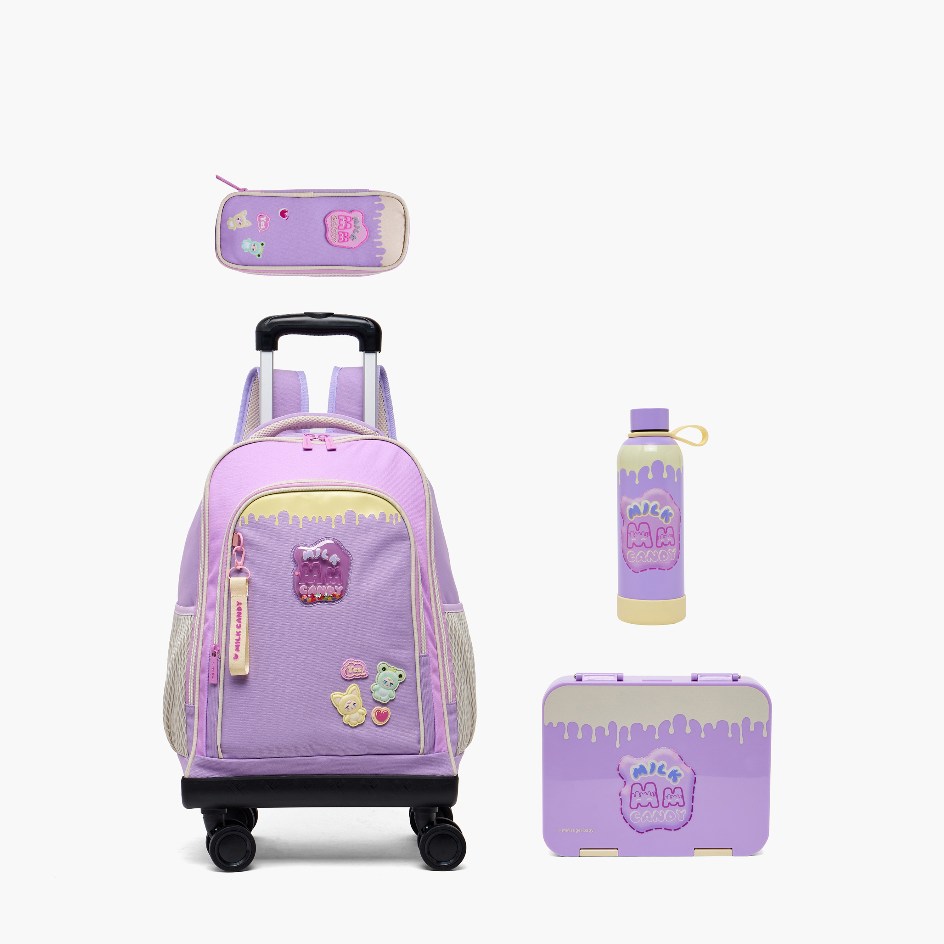 Milk Candy Printed Stainless Steel Water Bottle with Loop Handle-school-waterbottles-image-9