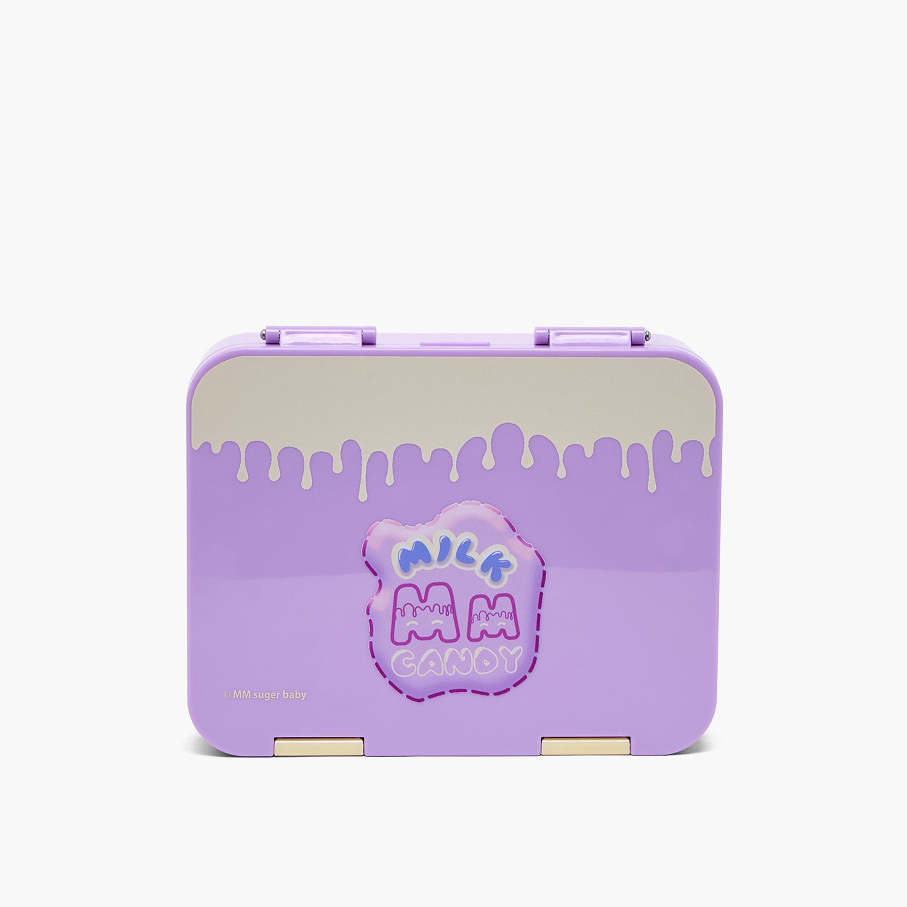 صندوق غداء بينتو بطبعات ميلك كاندي ومشبك إغلاق للبنات-school-lunchessentials-lunchboxes-image-4