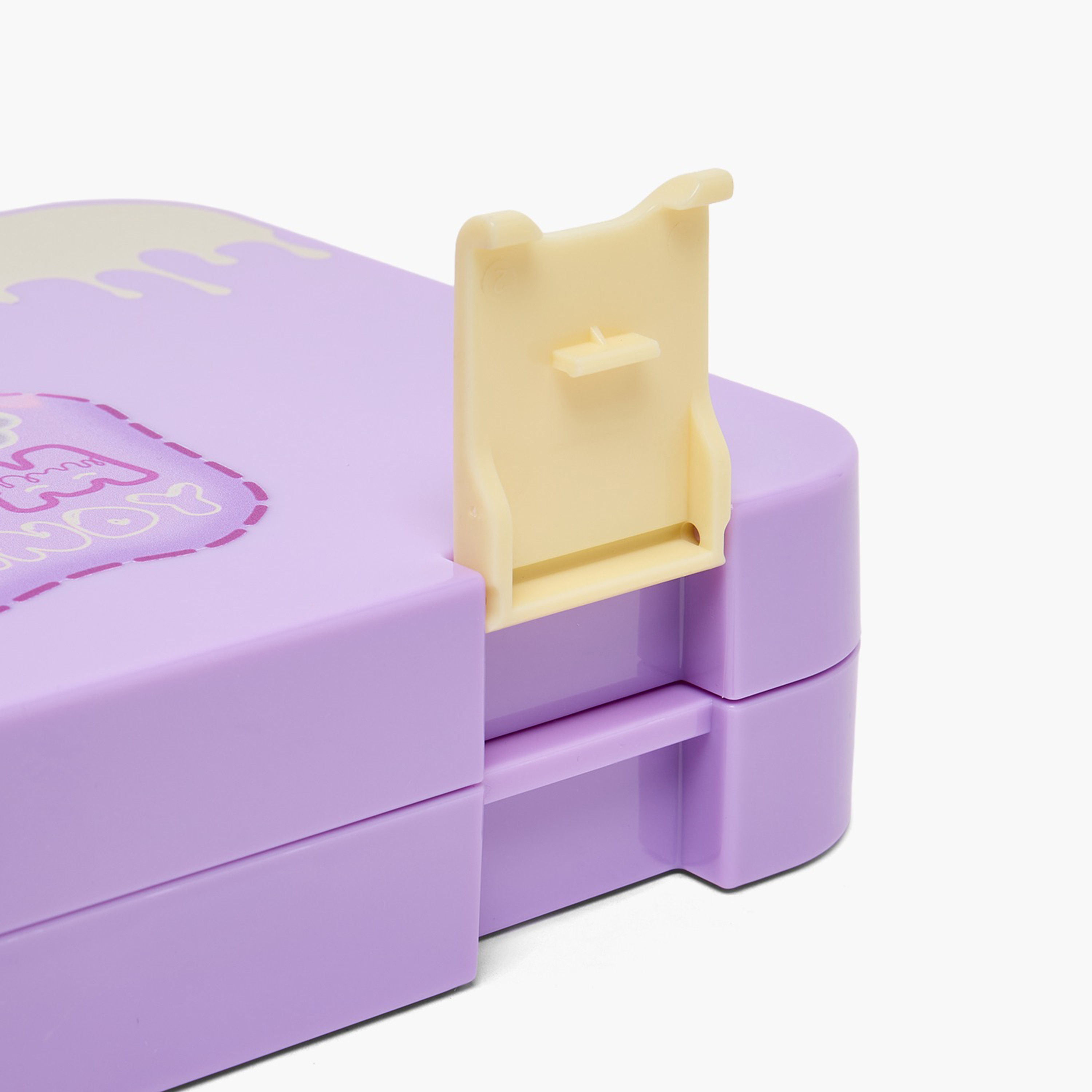 Milk Candy Printed Bento Lunch Box for Girls with Clip Lock Closure-school-lunchessentials-lunchboxes-image-7