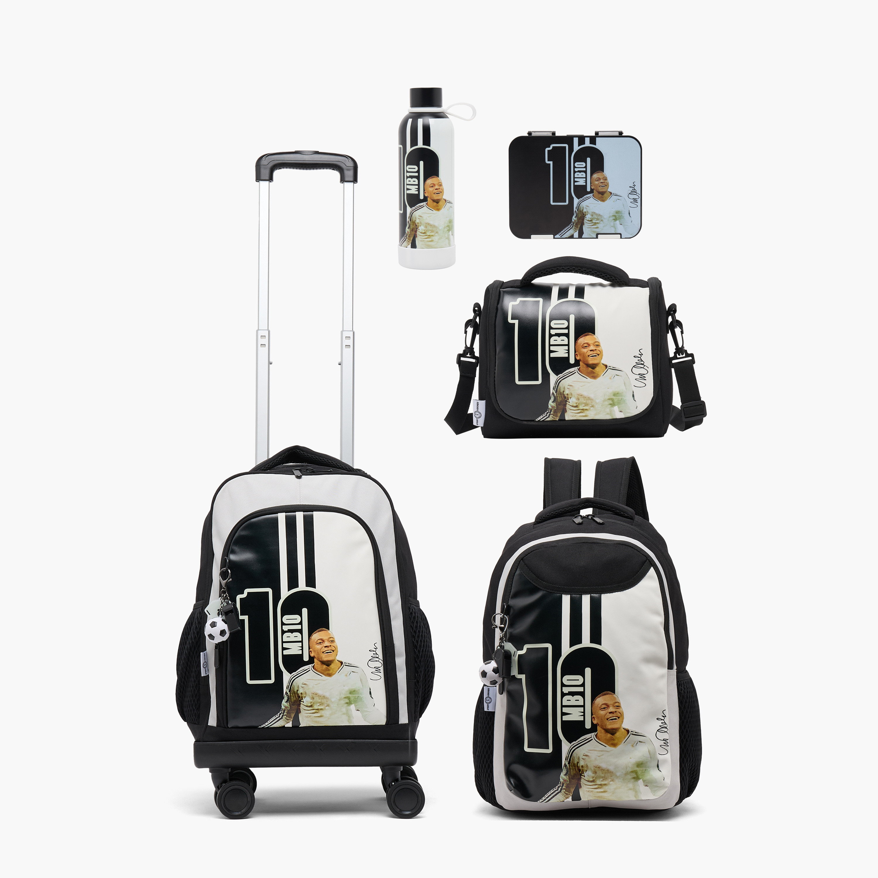 Celebrity Icons Kylian Mbappé Stainless Steel Water Bottle with Wide Mouth and Carry Loop-school-waterbottles-image-8