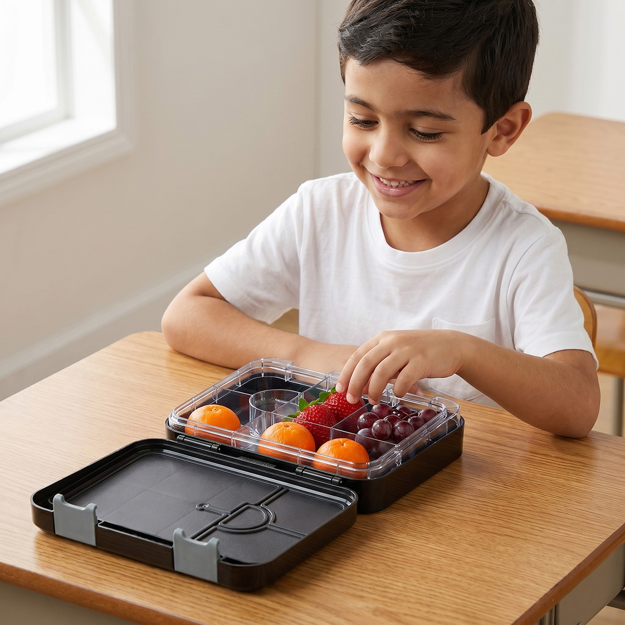 صندوق غداء بنتو بطبعة كريستيانو رونالدو للأولاد مع غطاء بقفل كبس من سيليبرتي أيكونز-school-lunchessentials-lunchboxes-image-3