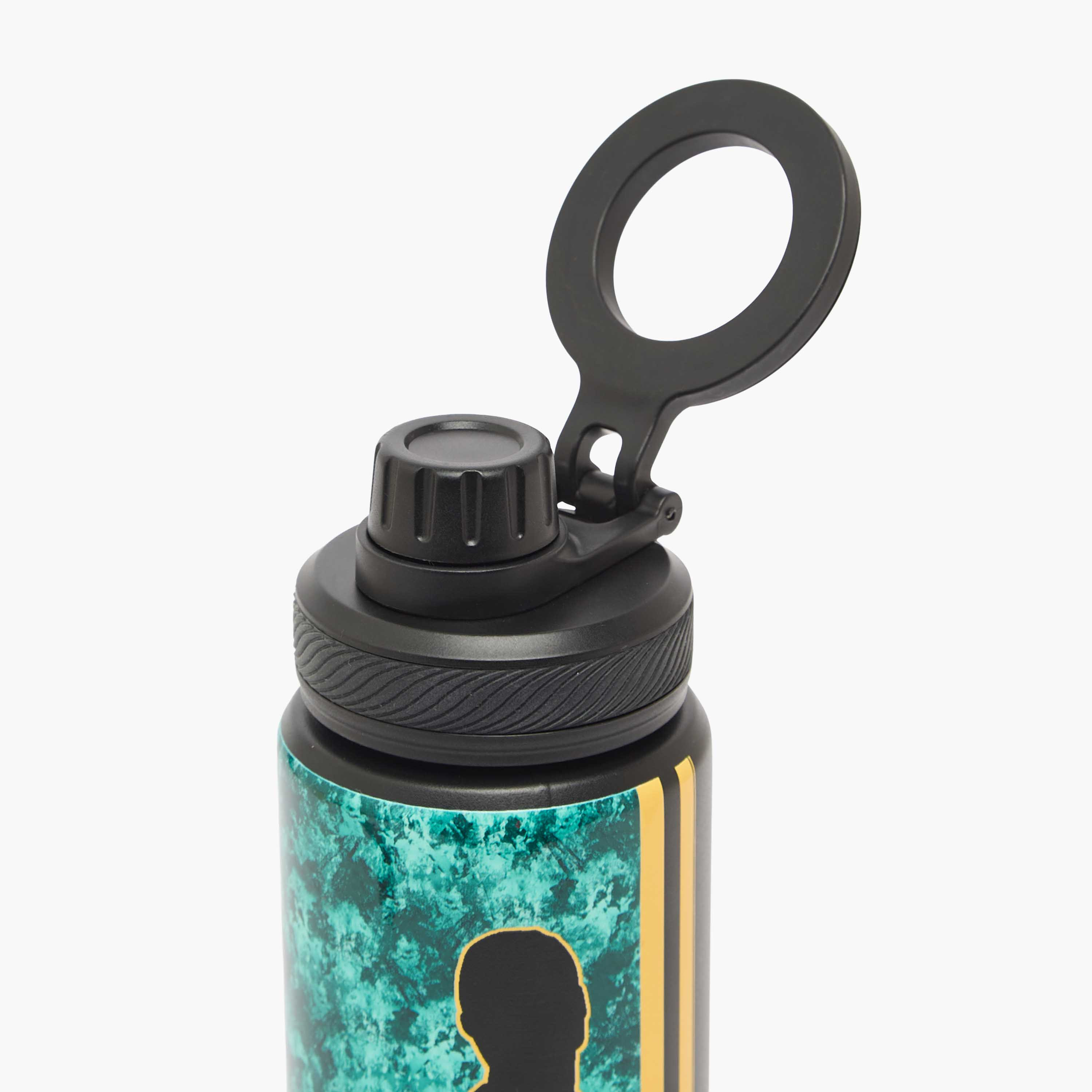 Celebrity Icons Cristiano Ronaldo Print Stainless Steel Water Bottle with Spout and Handle-school-waterbottles-image-4