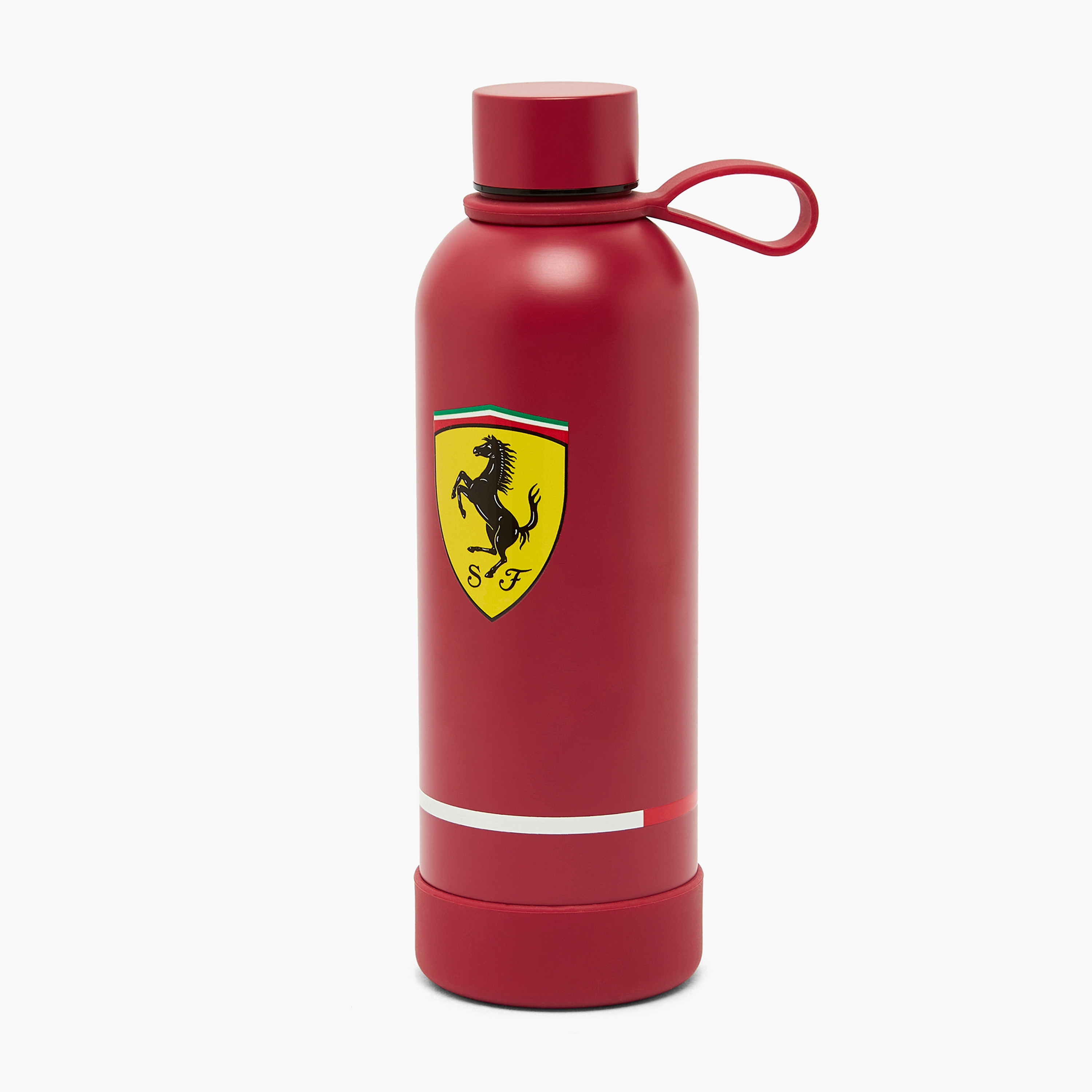 قارورة مياه ستانلس ستيل بطبعات شعار فيراري ومقبض حلقي من فيراري-school-waterbottles-image-1