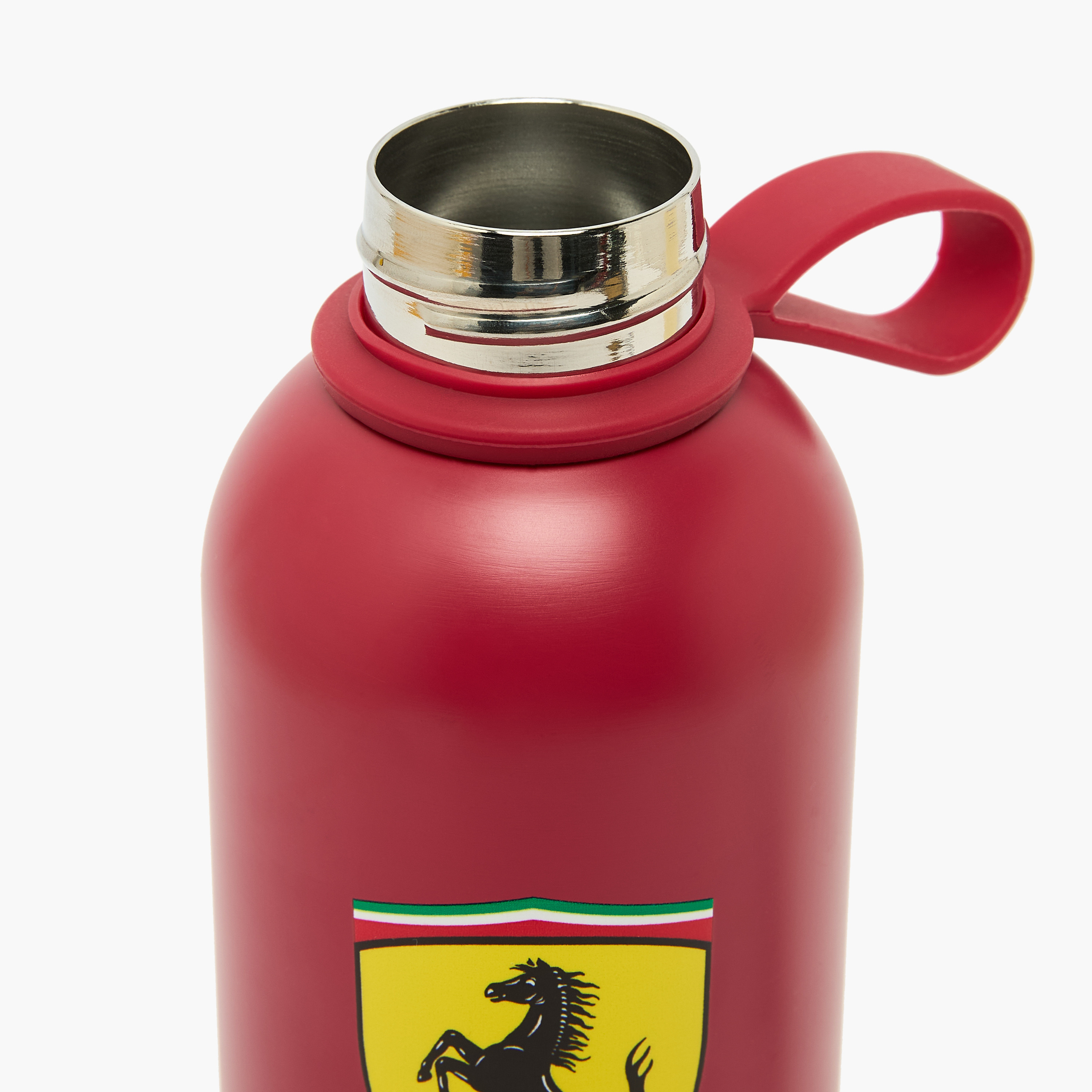 قارورة مياه ستانلس ستيل بطبعات شعار فيراري ومقبض حلقي من فيراري-school-waterbottles-image-5