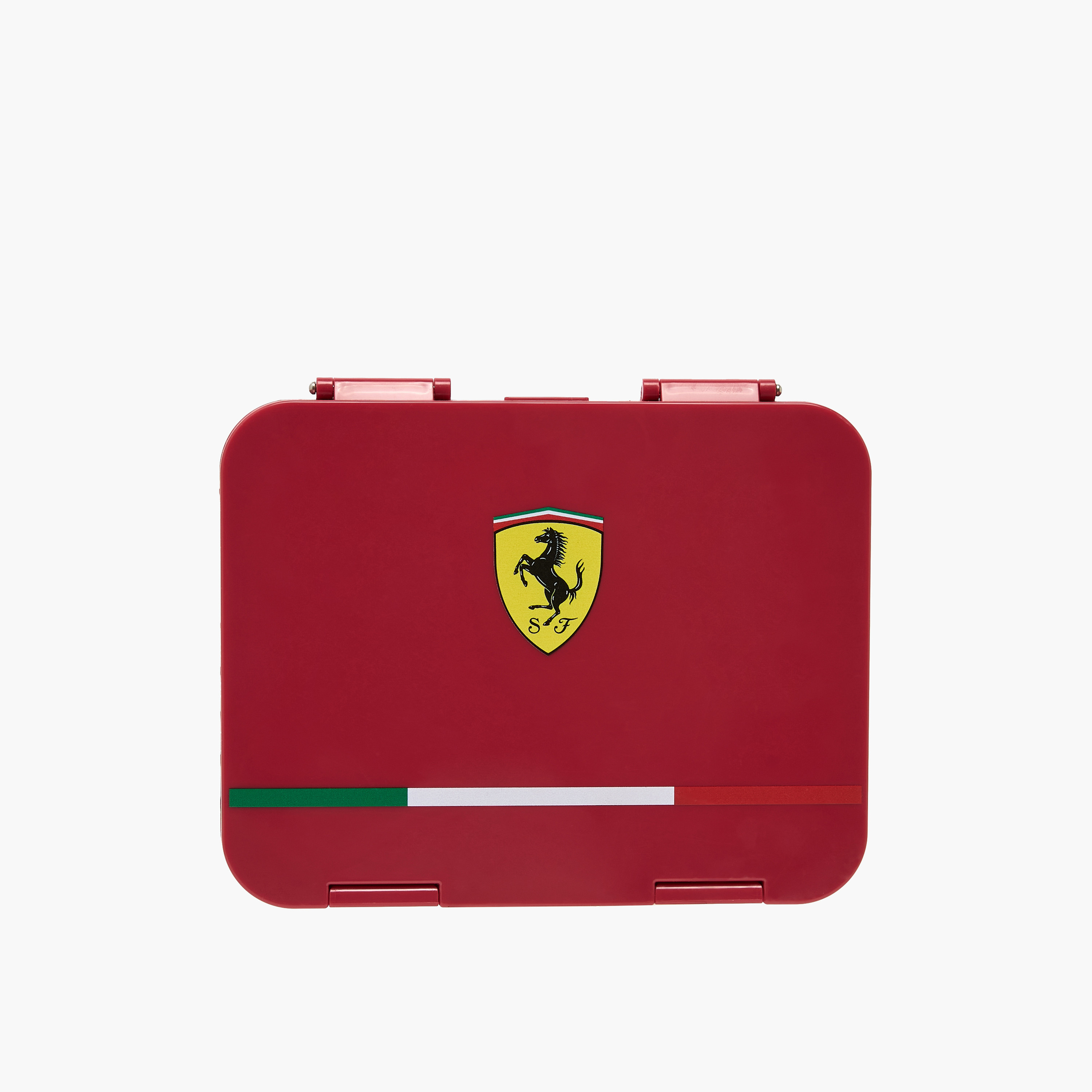 Ferrari Logo Print Bento Lunch Box for Boys with Clip Lock Lid-school-lunchessentials-lunchboxes-image-3