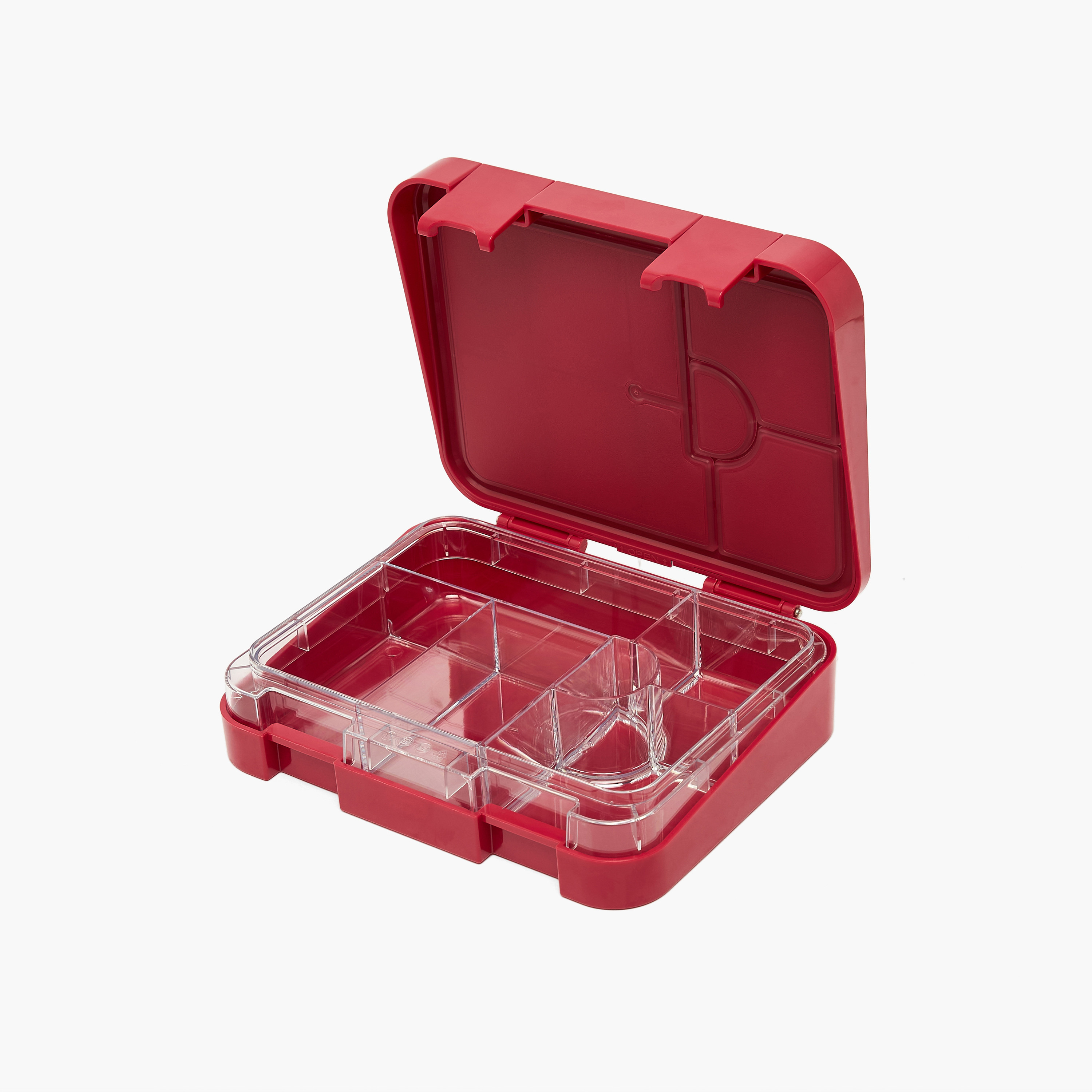Ferrari Logo Print Bento Lunch Box for Boys with Clip Lock Lid-school-lunchessentials-lunchboxes-image-5