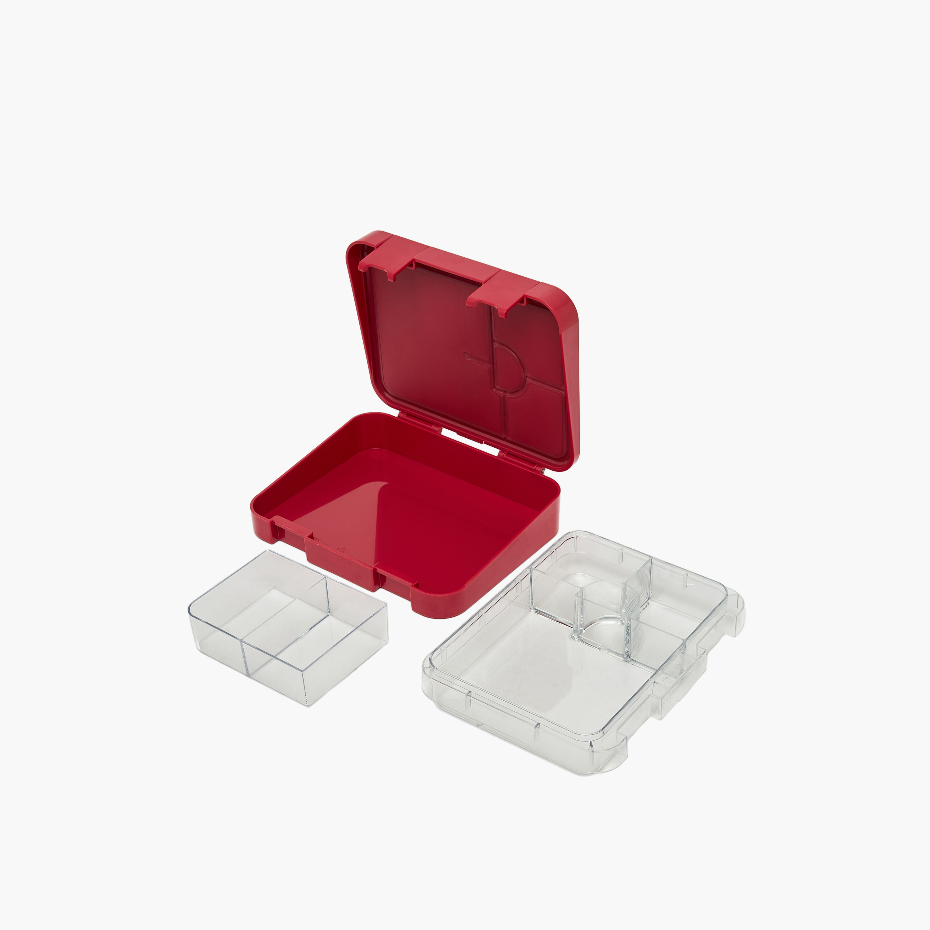 Ferrari Logo Print Bento Lunch Box for Boys with Clip Lock Lid-school-lunchessentials-lunchboxes-image-6