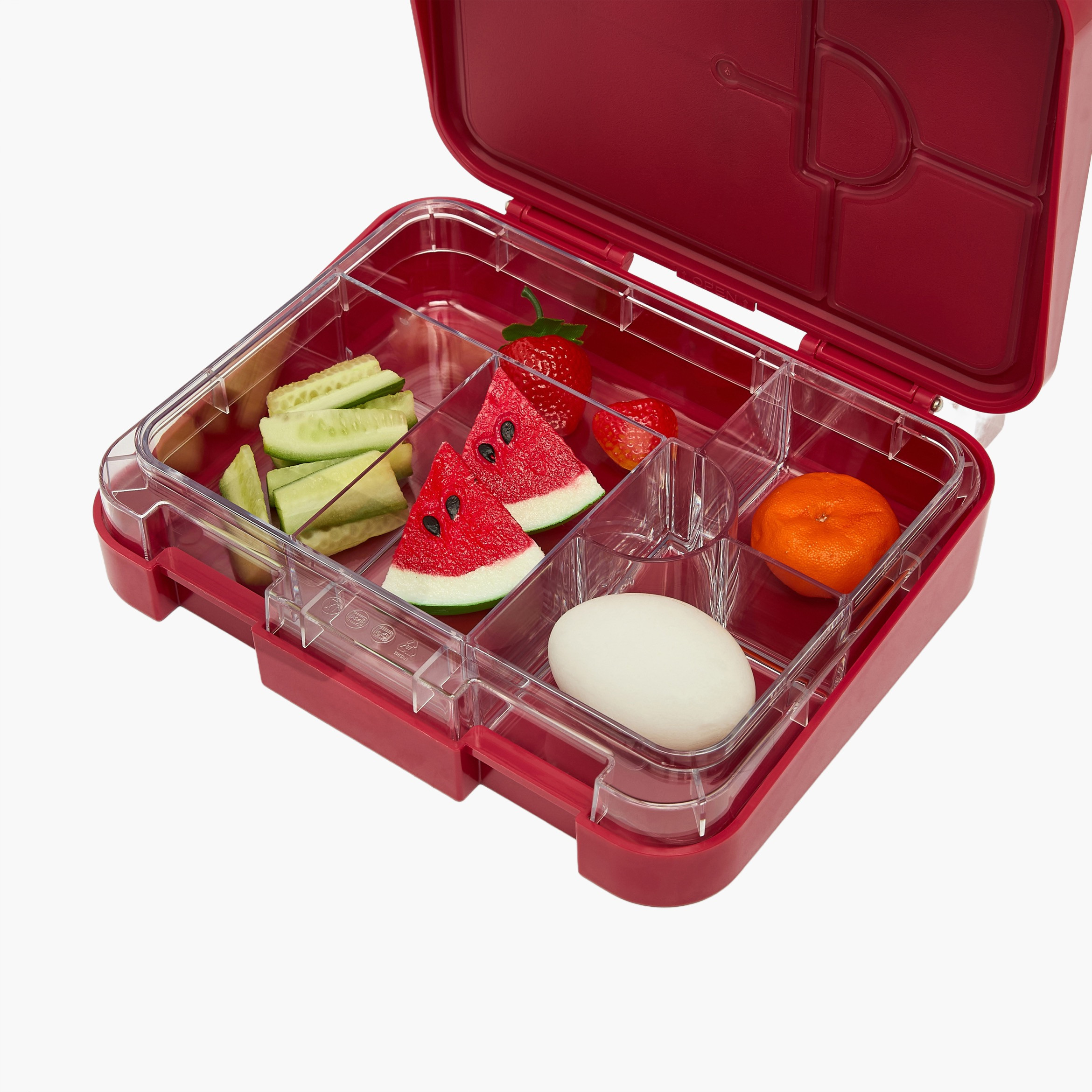 Ferrari Logo Print Bento Lunch Box for Boys with Clip Lock Lid-school-lunchessentials-lunchboxes-image-9