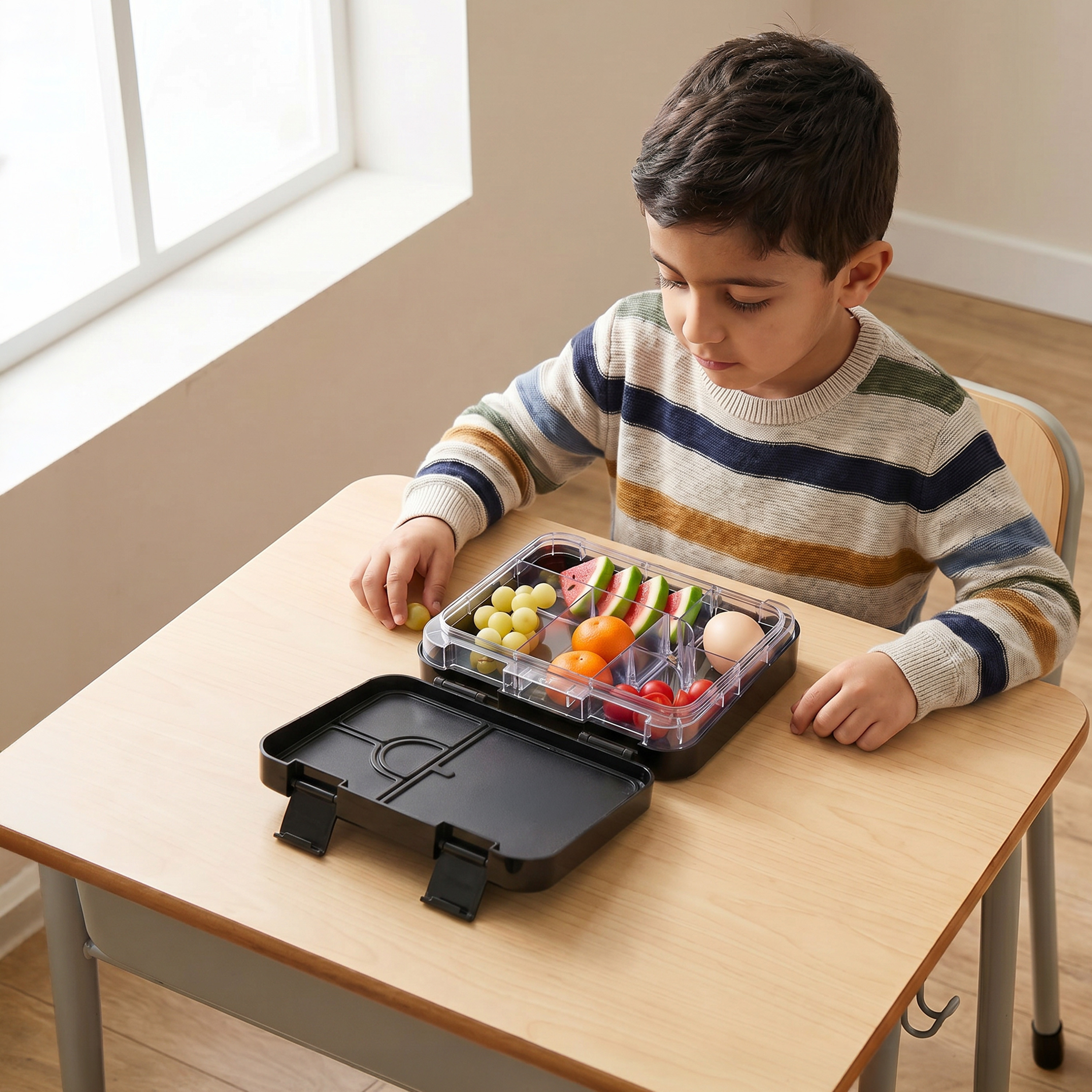 صندوق غداء بأقسام وطبعات ناروتو للأولاد من هوليود ماجيك - 750 مل-school-lunchessentials-lunchboxes-image-3