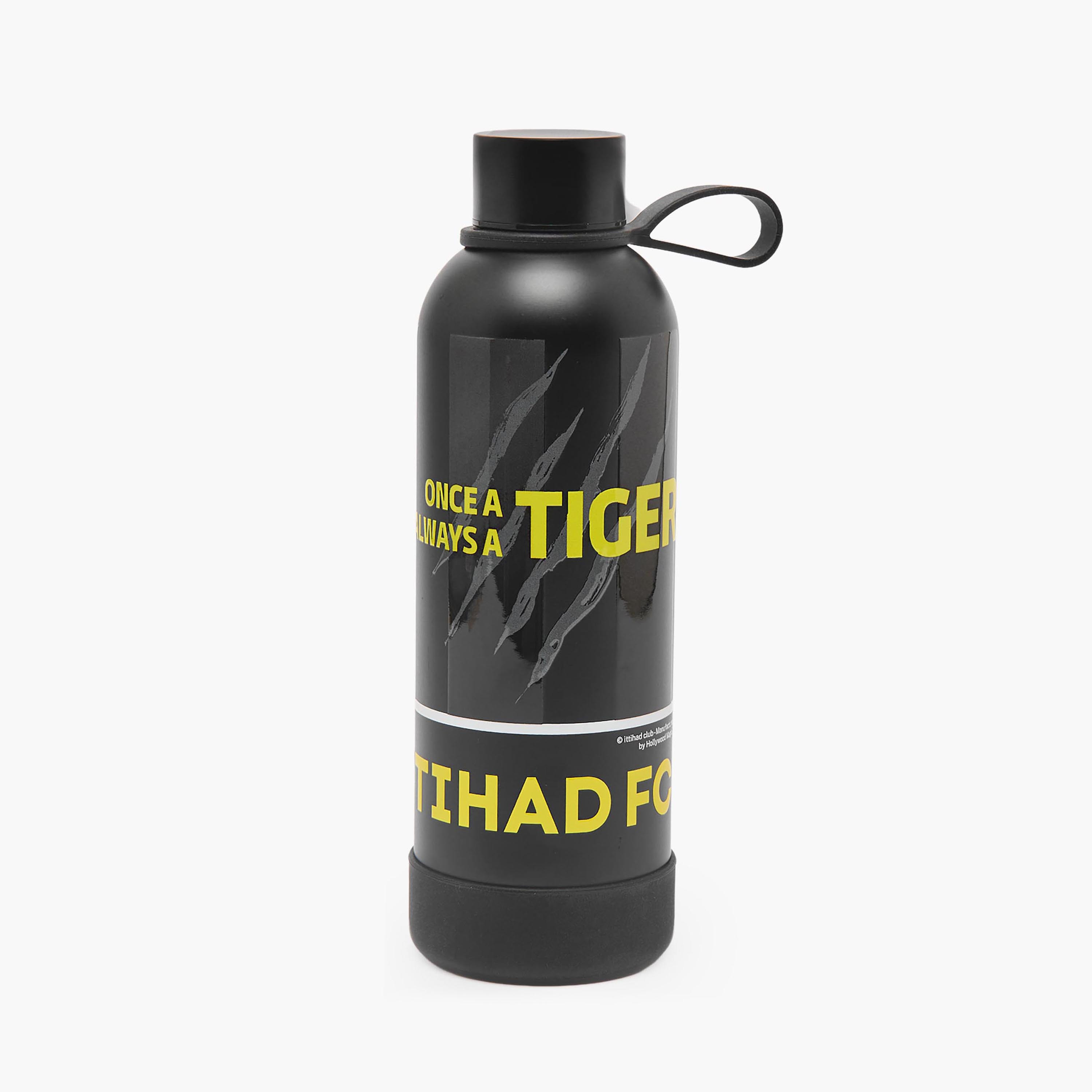 Hollywood Magic Al Ittihad Print Stainless Steel Water Bottle with Loop Handle-school-waterbottles-image-1