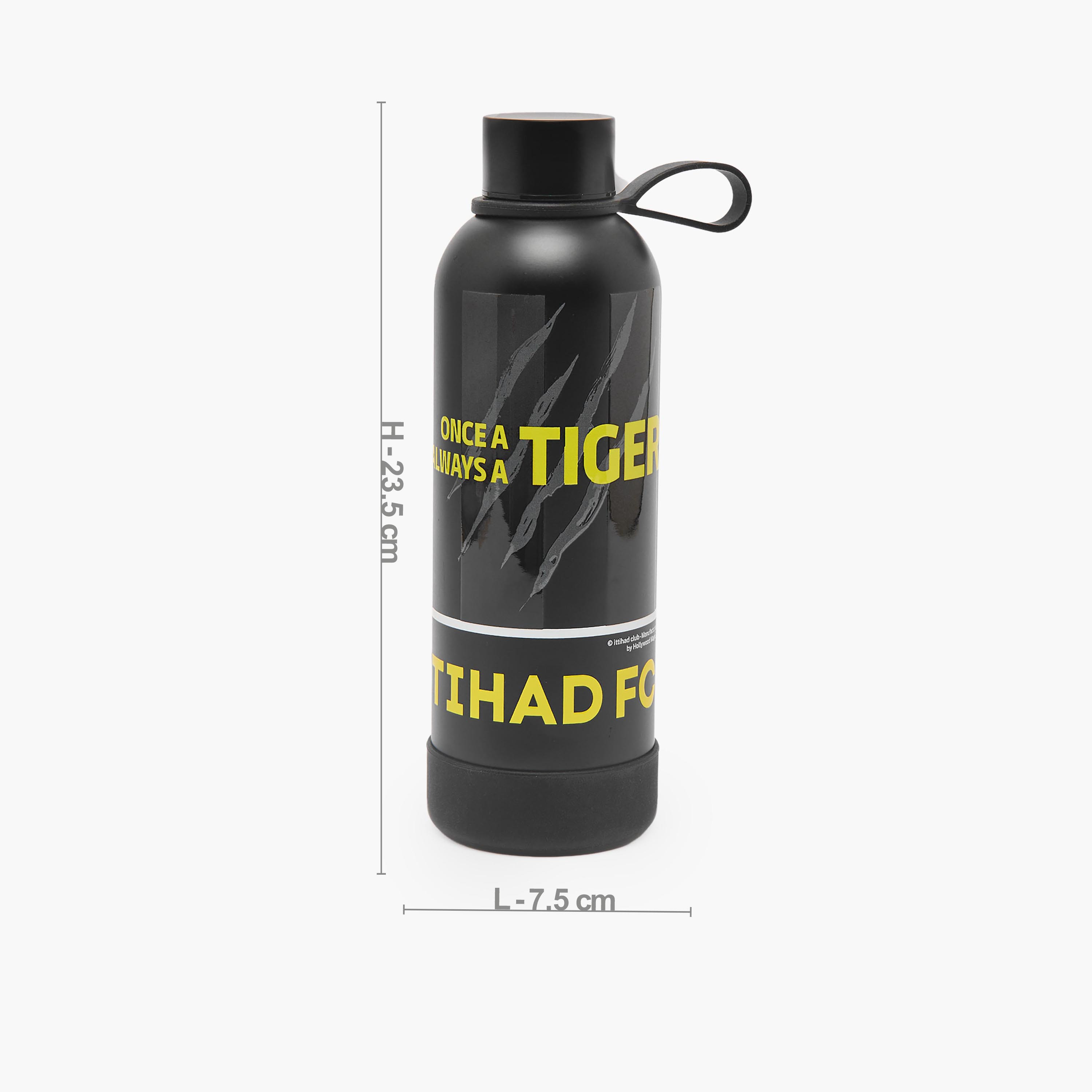 Hollywood Magic Al Ittihad Print Stainless Steel Water Bottle with Loop Handle-school-waterbottles-image-3