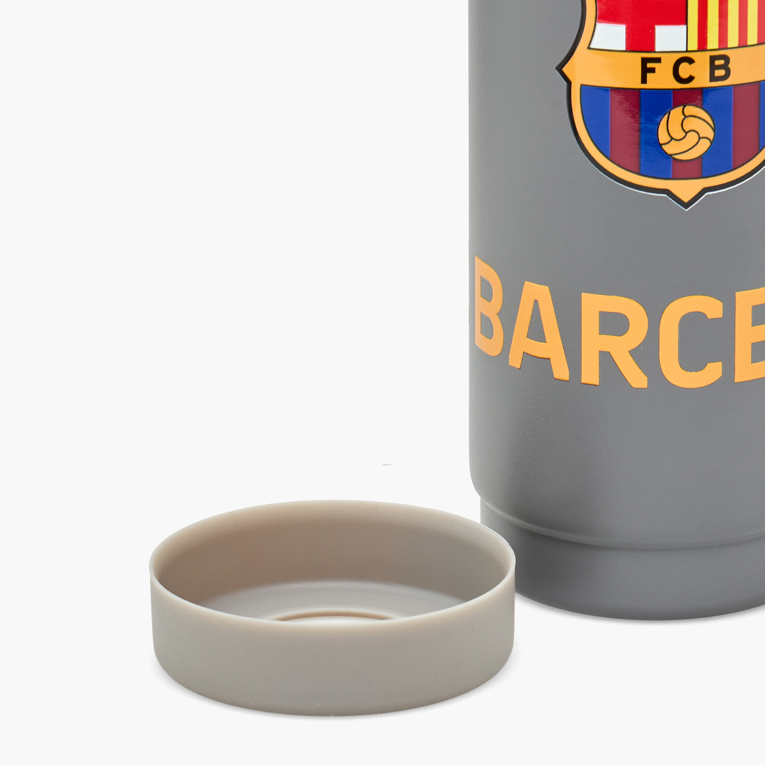FC Barcelona Print Stainless Steel Water Bottle with Spout and Handle-school-waterbottles-image-8