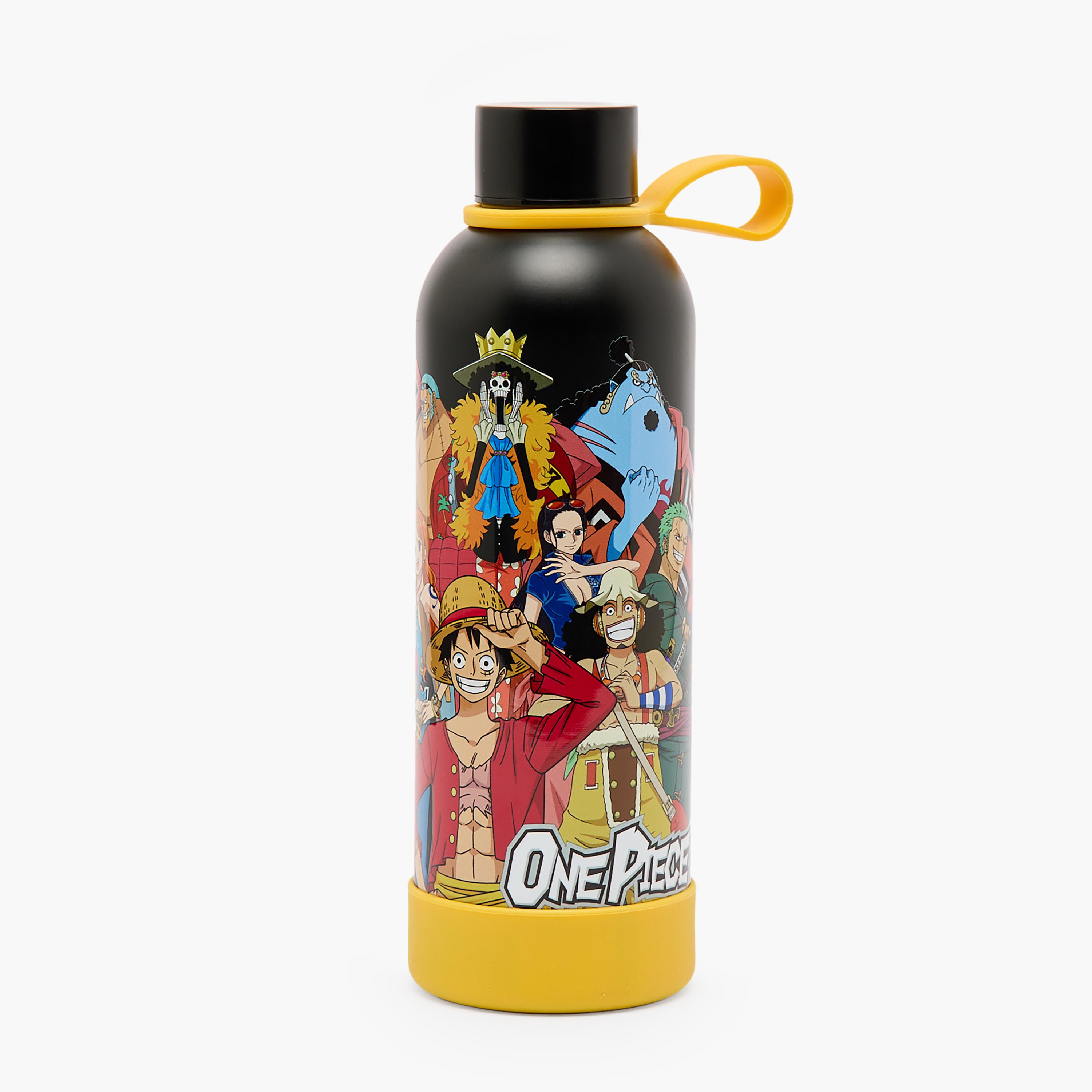 Hollywood Magic One Piece Print Stainless Steel Water Bottle with Loop Handle-school-waterbottles-image-1