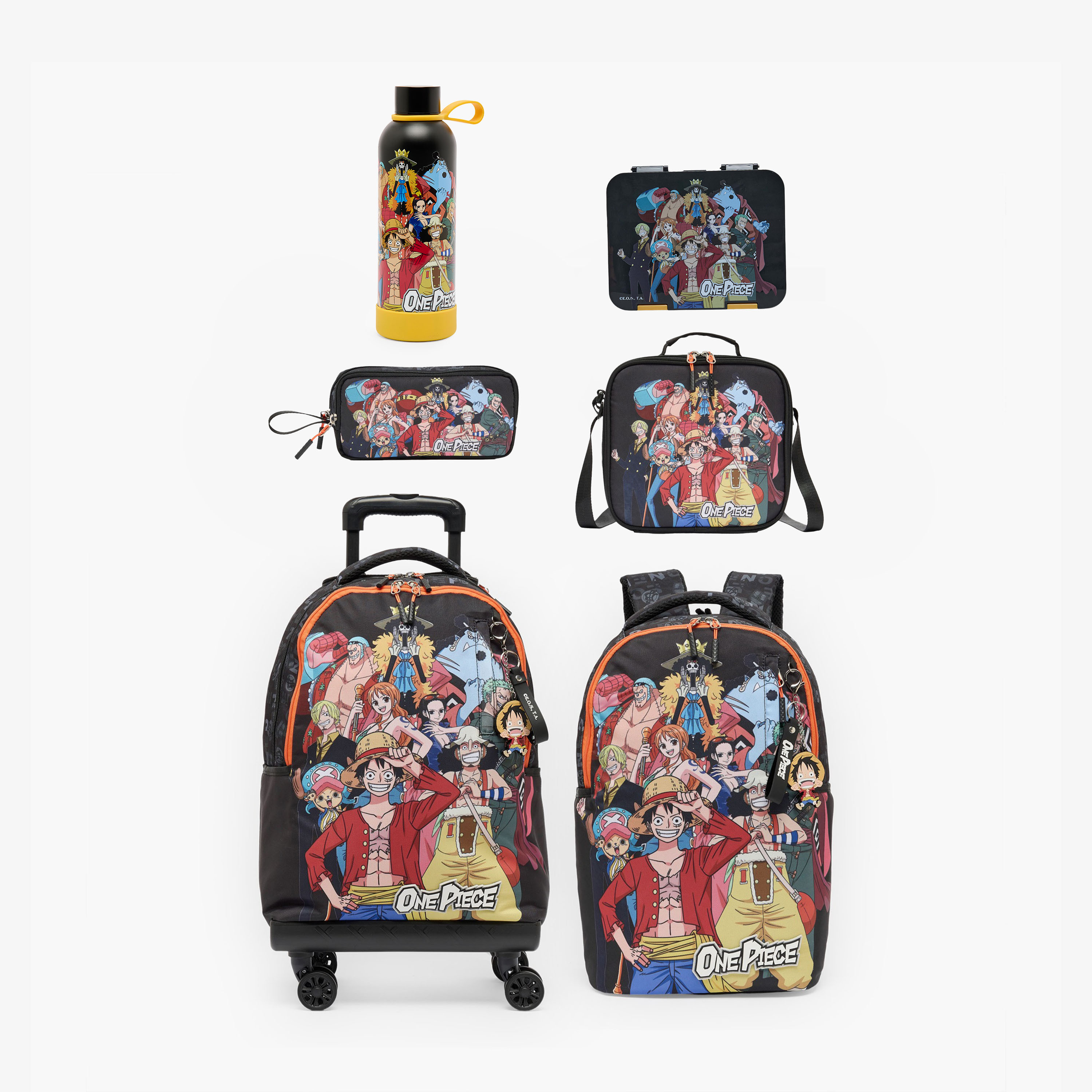 قارورة مياه ستانلس ستيل بطبعات ون بيس ومقبض حلقي من هوليوود ماجيك-school-waterbottles-image-8