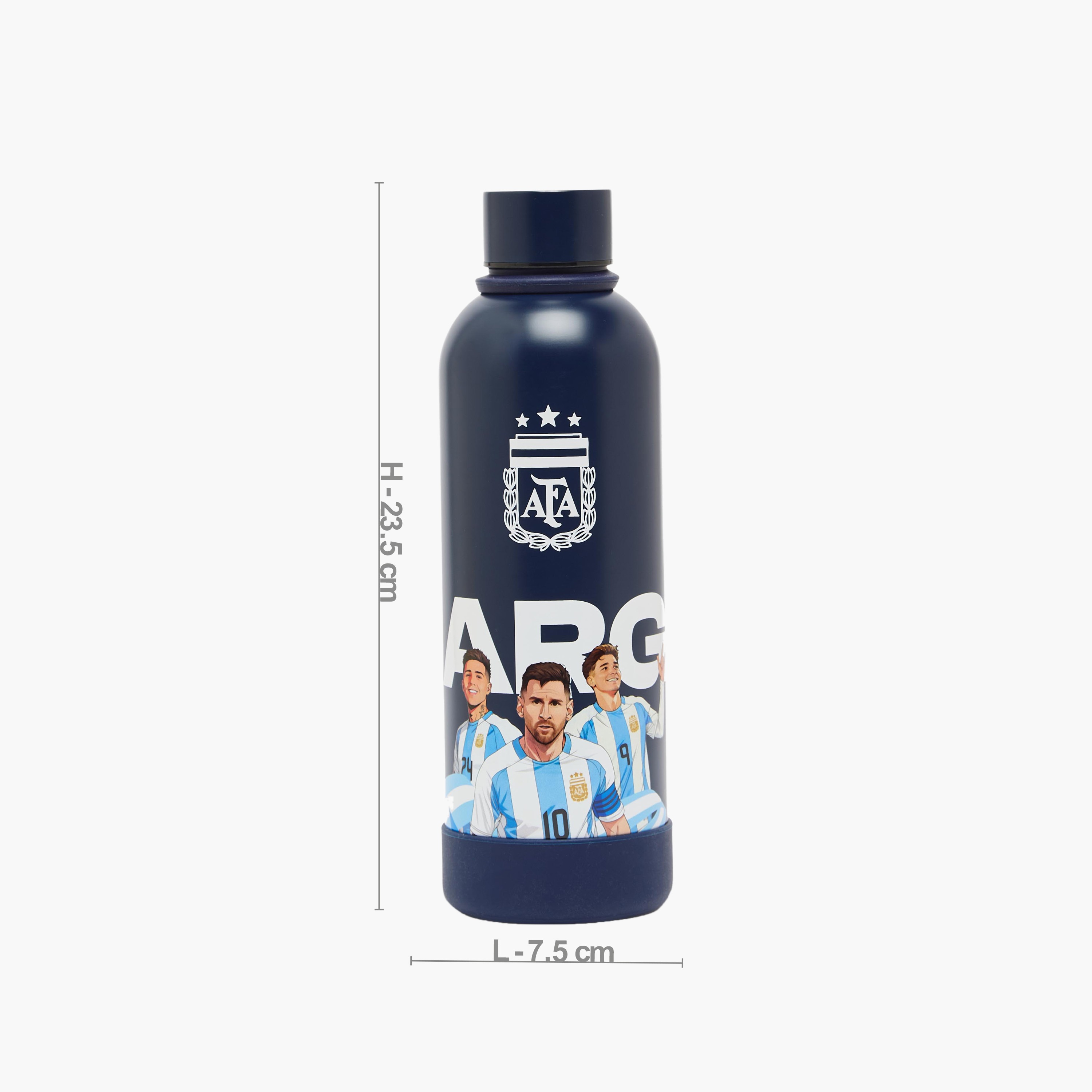 قارورة مياه ستانلس ستيل بطبعات منتخب الأرجنتين ومقبض حلقي من هوليوود ماجيك-school-waterbottles-image-3