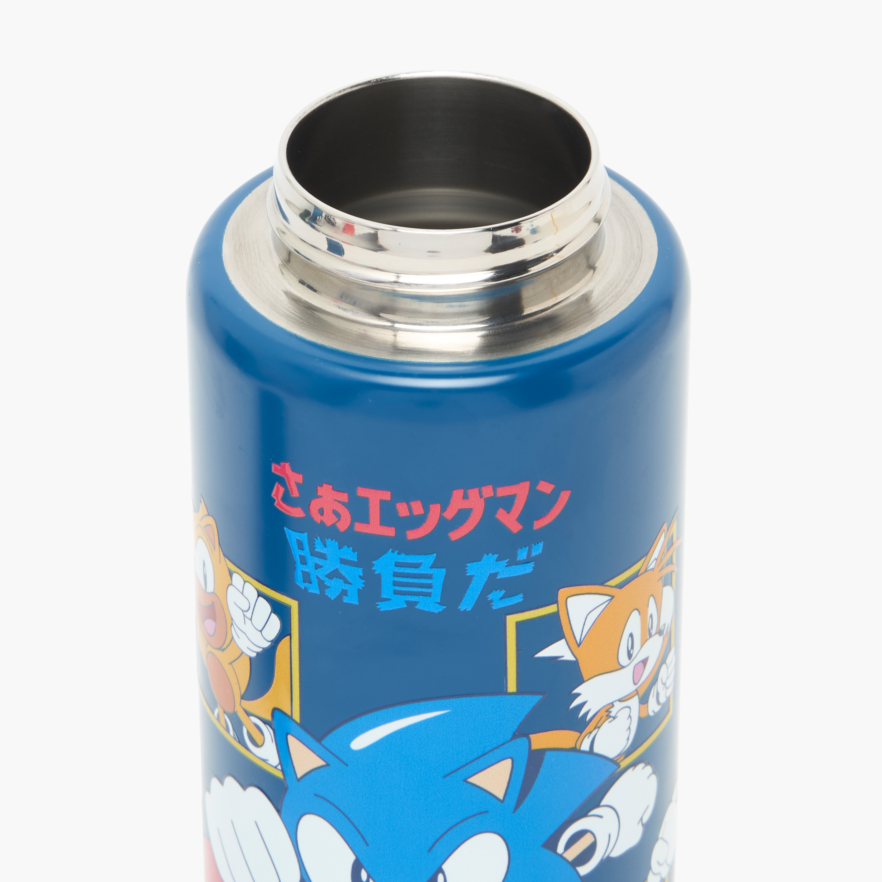 Hollywood Magic Sonic Print Stainless Steel Water Bottle with Spout and Lid-school-waterbottles-image-5